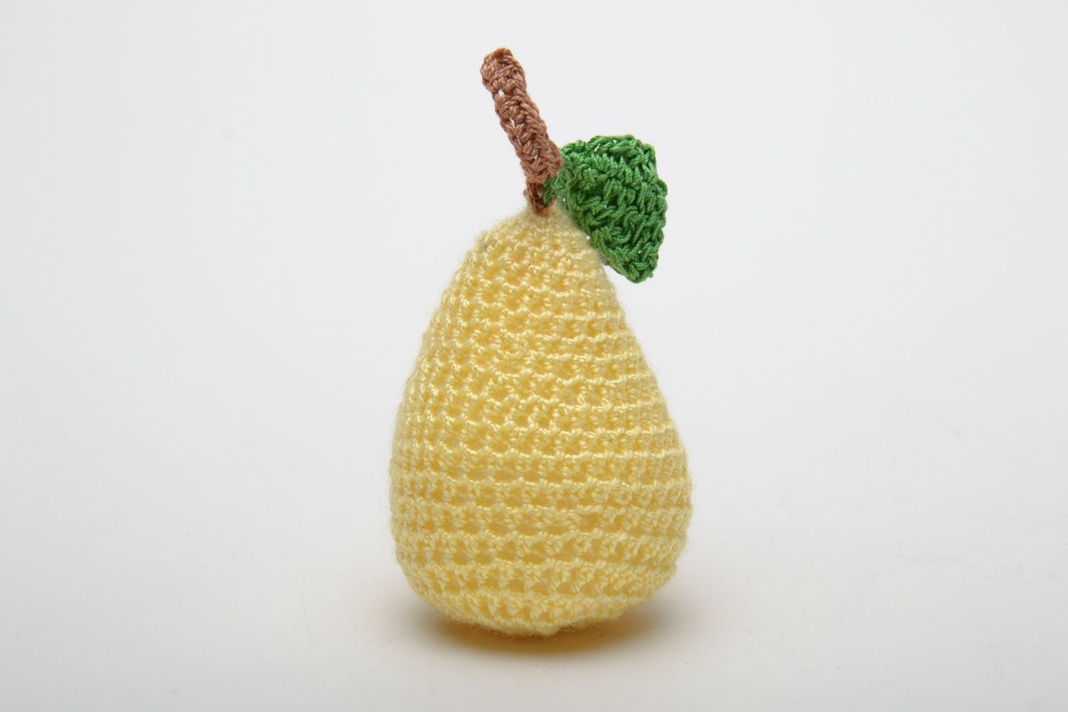 Crochet toy pear photo 2