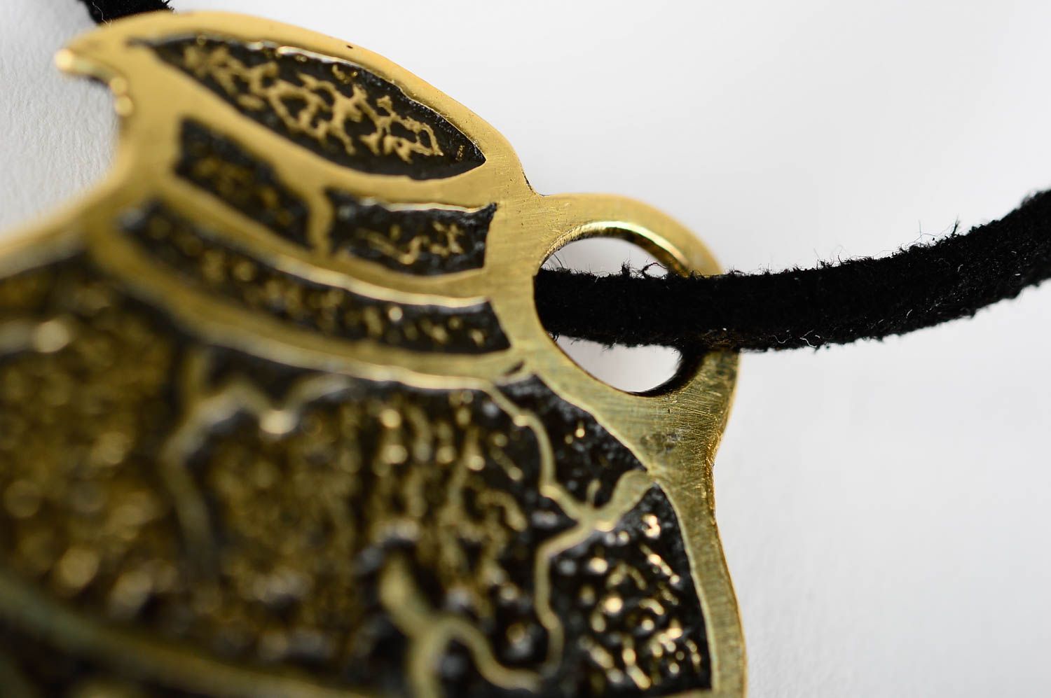 Handmade pendant unusual jewelry designer accessory brass pendant for girls photo 5
