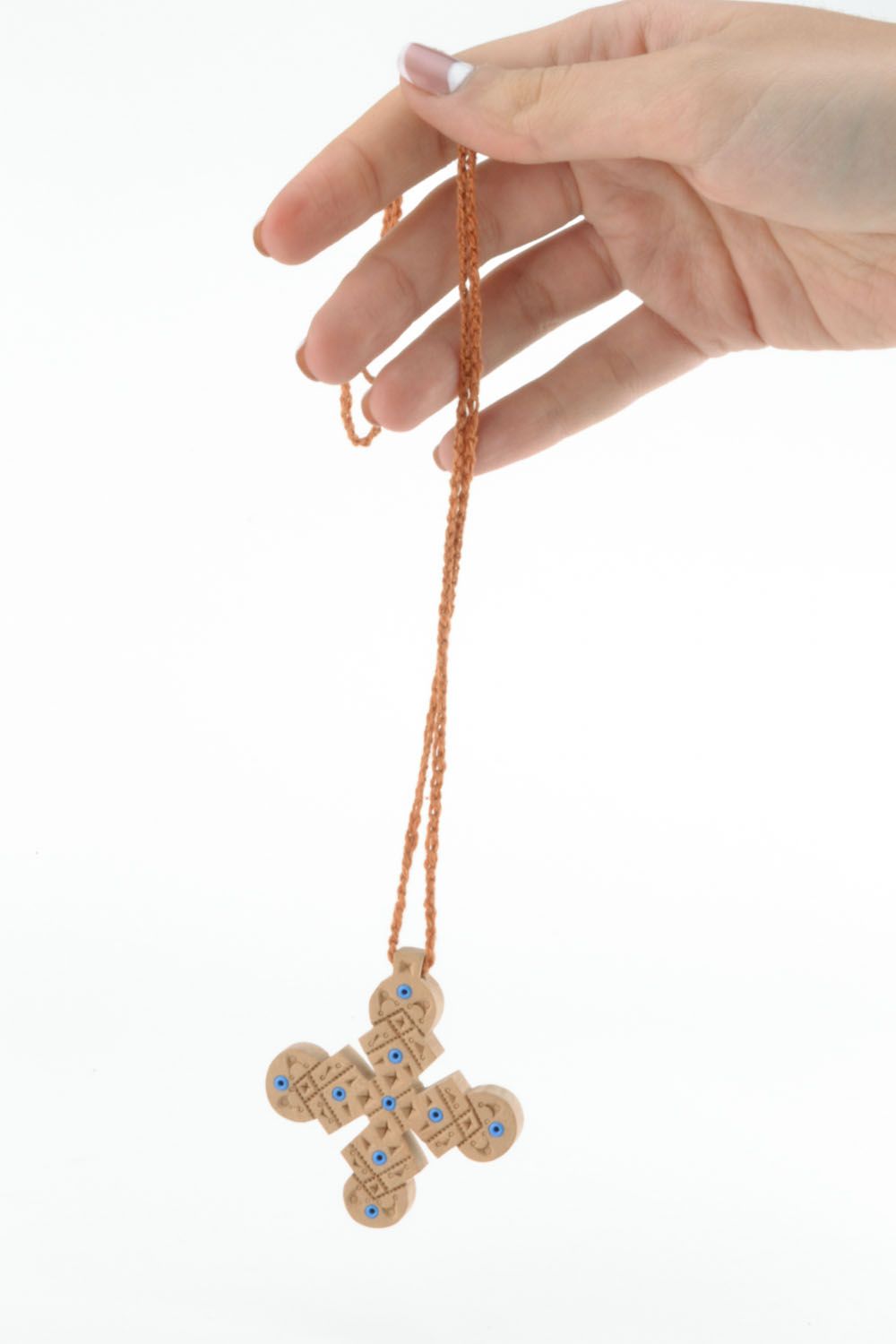 Decorative cross necklace photo 5