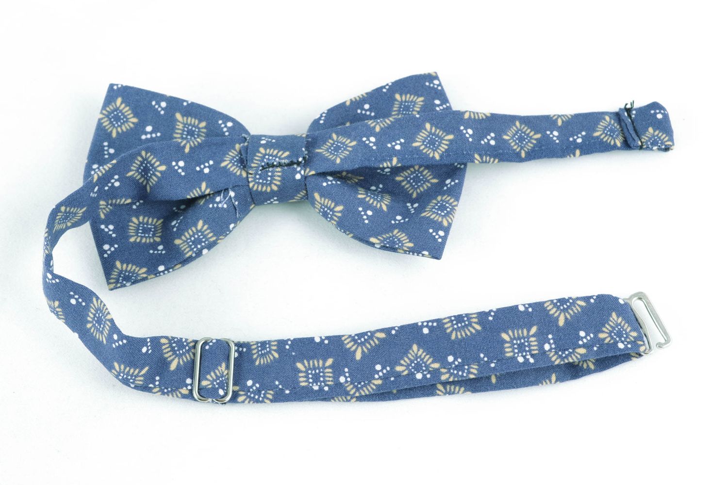 Текстильный галстук-бабочка оригинальный фото 4