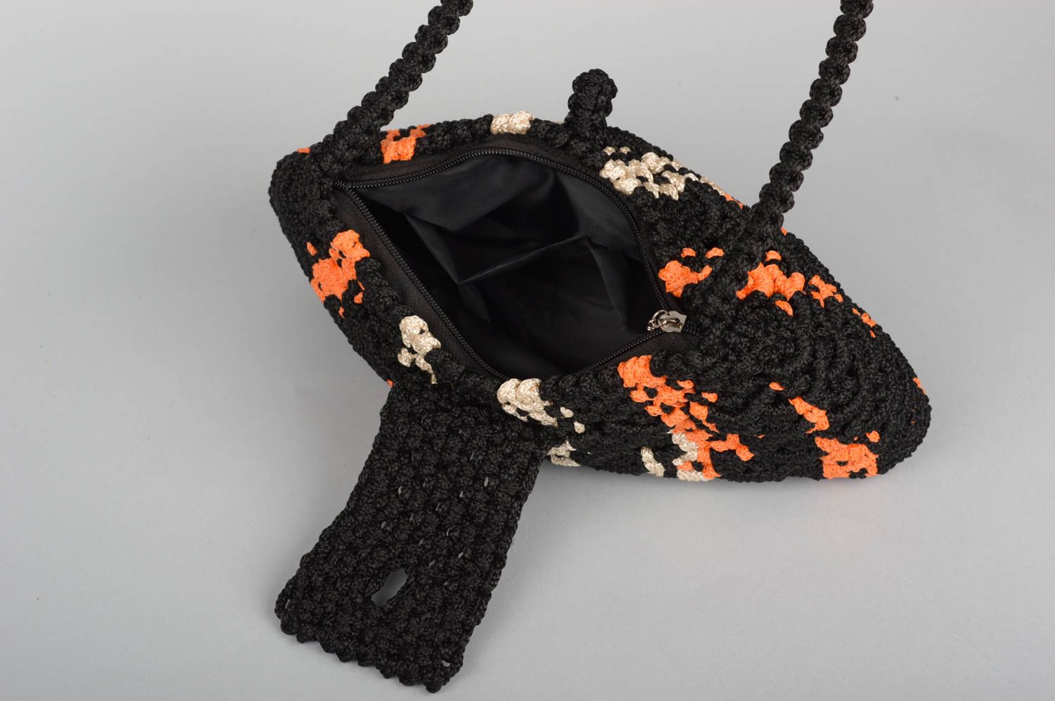 Bolso artesanal de cuerdas con forro regalo para mujeres accesorio de moda foto 3