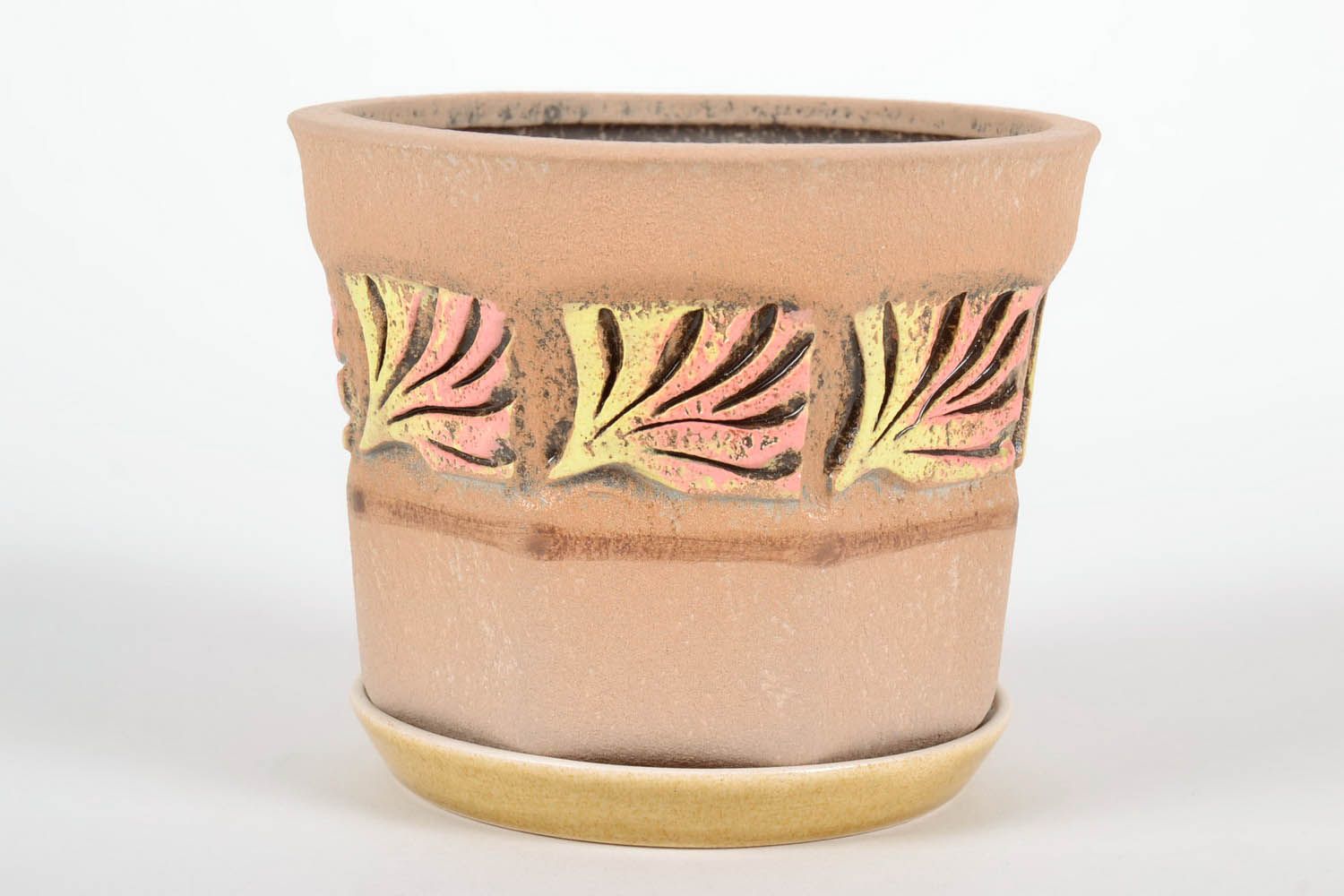 Pot de fleurs en céramique fait main photo 2