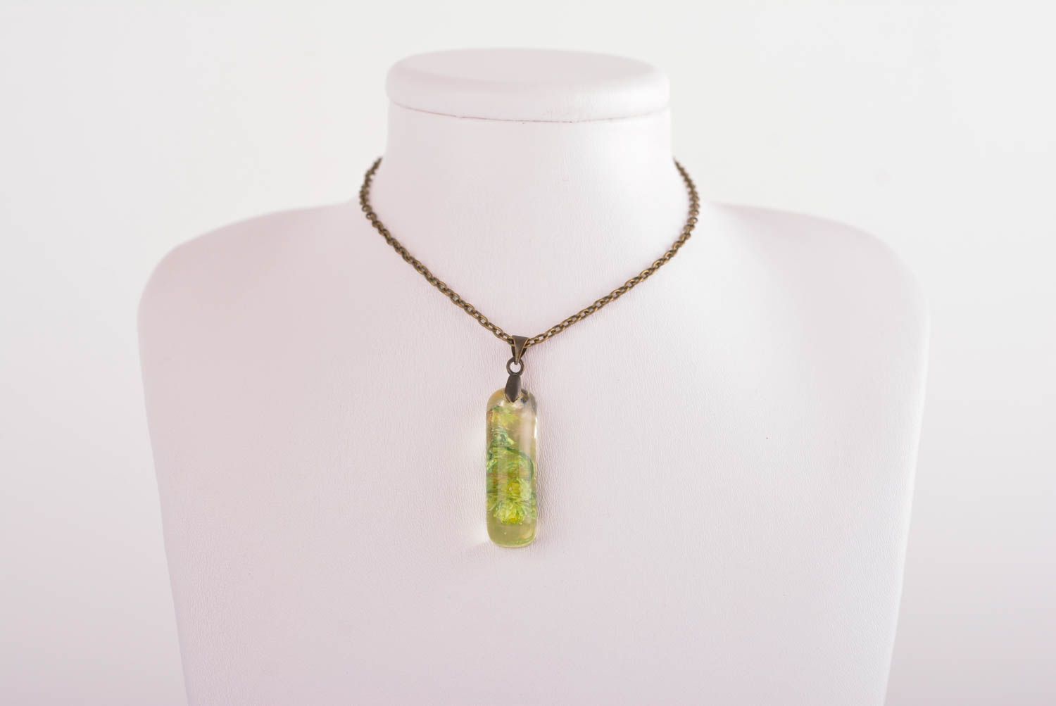 Handmade pendant unusual pendant designer accessory gift ideas epoxy jewelry photo 3