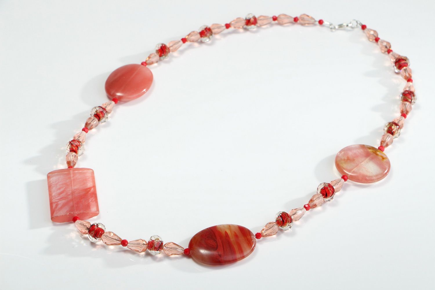 Tourmaline and crystal necklace photo 2