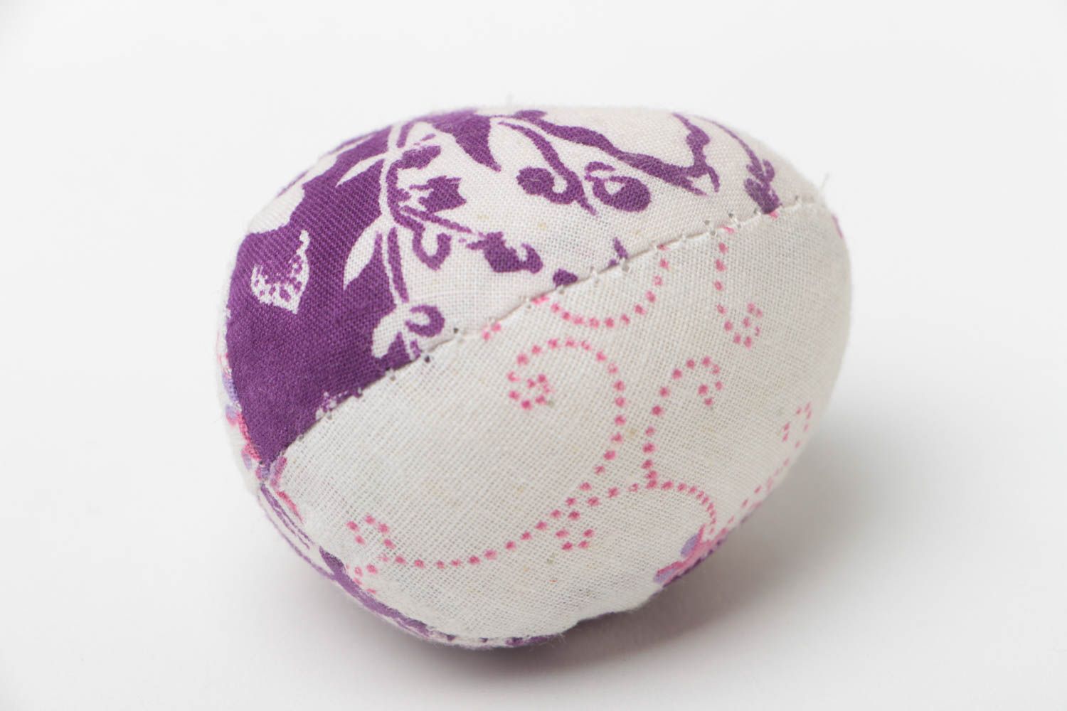 Petit jouet mou fait main en forme d'œuf à motif floral décoration originale photo 4