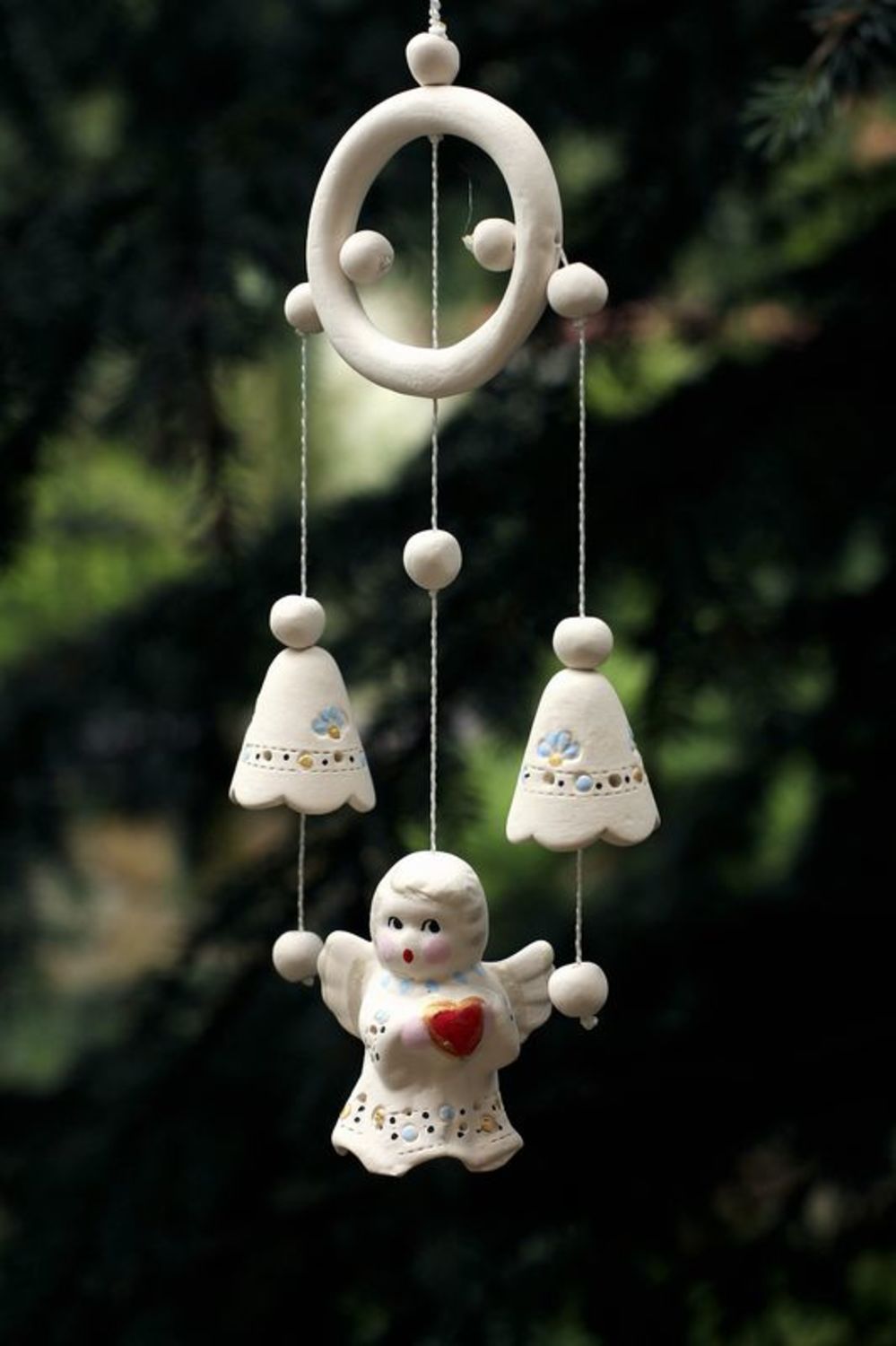 Ceramic hanging bells photo 4