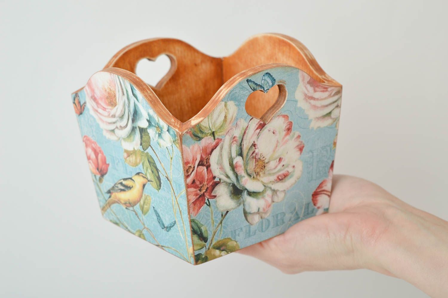 Caja para dulces hecha a mano artículo de madera objeto de decoración para casa  foto 5