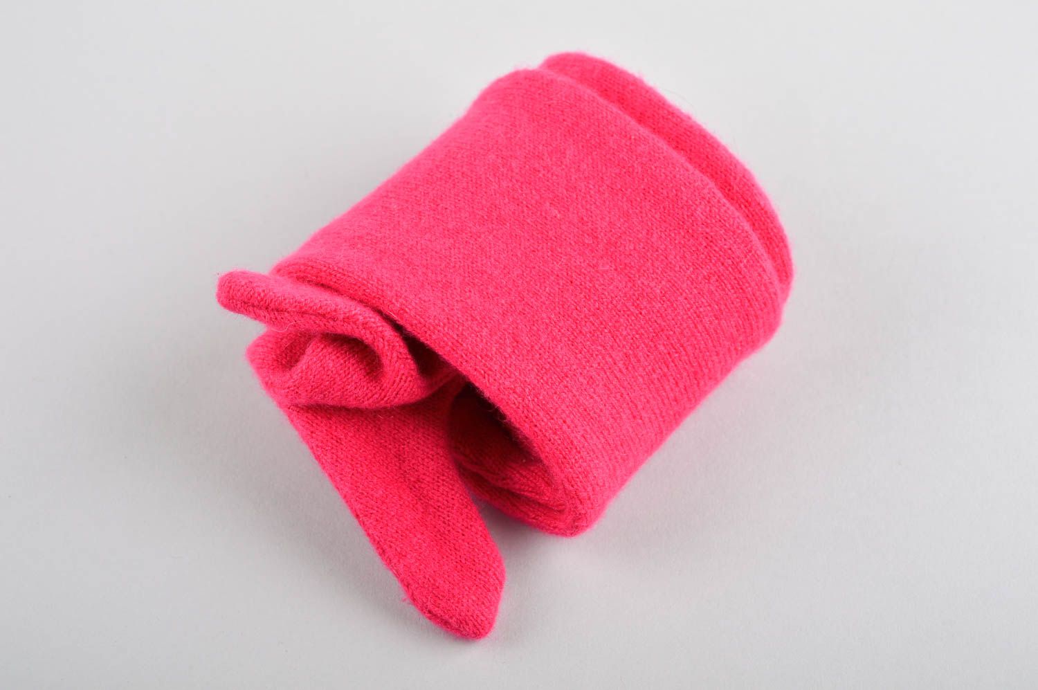 Handmade mittens fabric women gloves stylish designer present for women photo 4