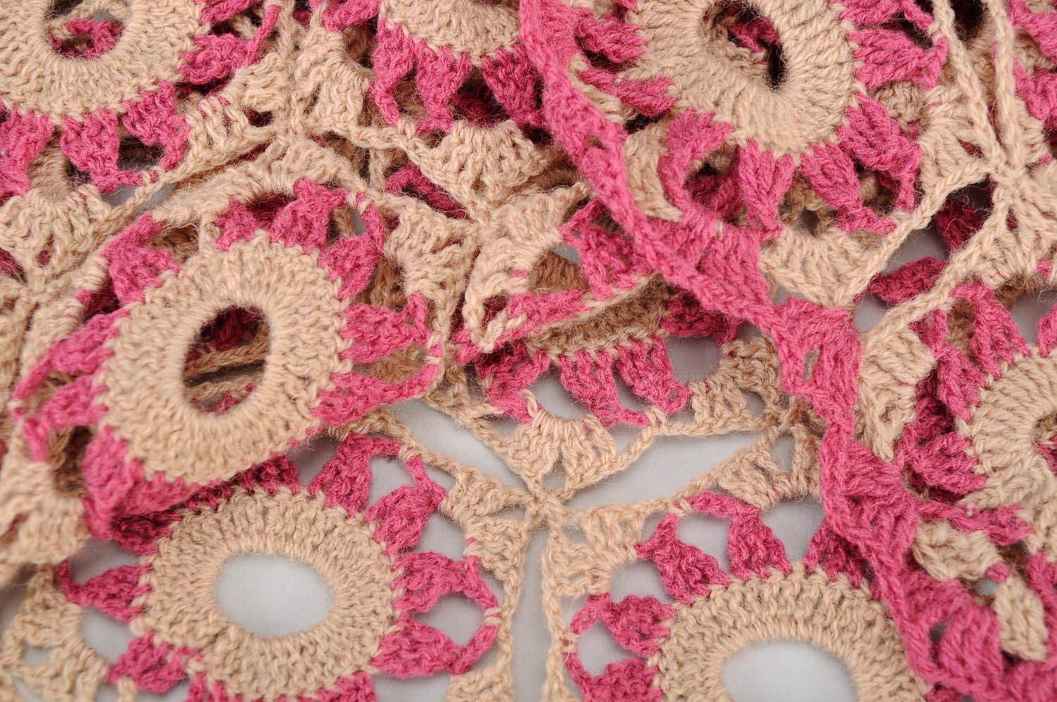 Crochet Tunic in Fuchsia Color photo 5