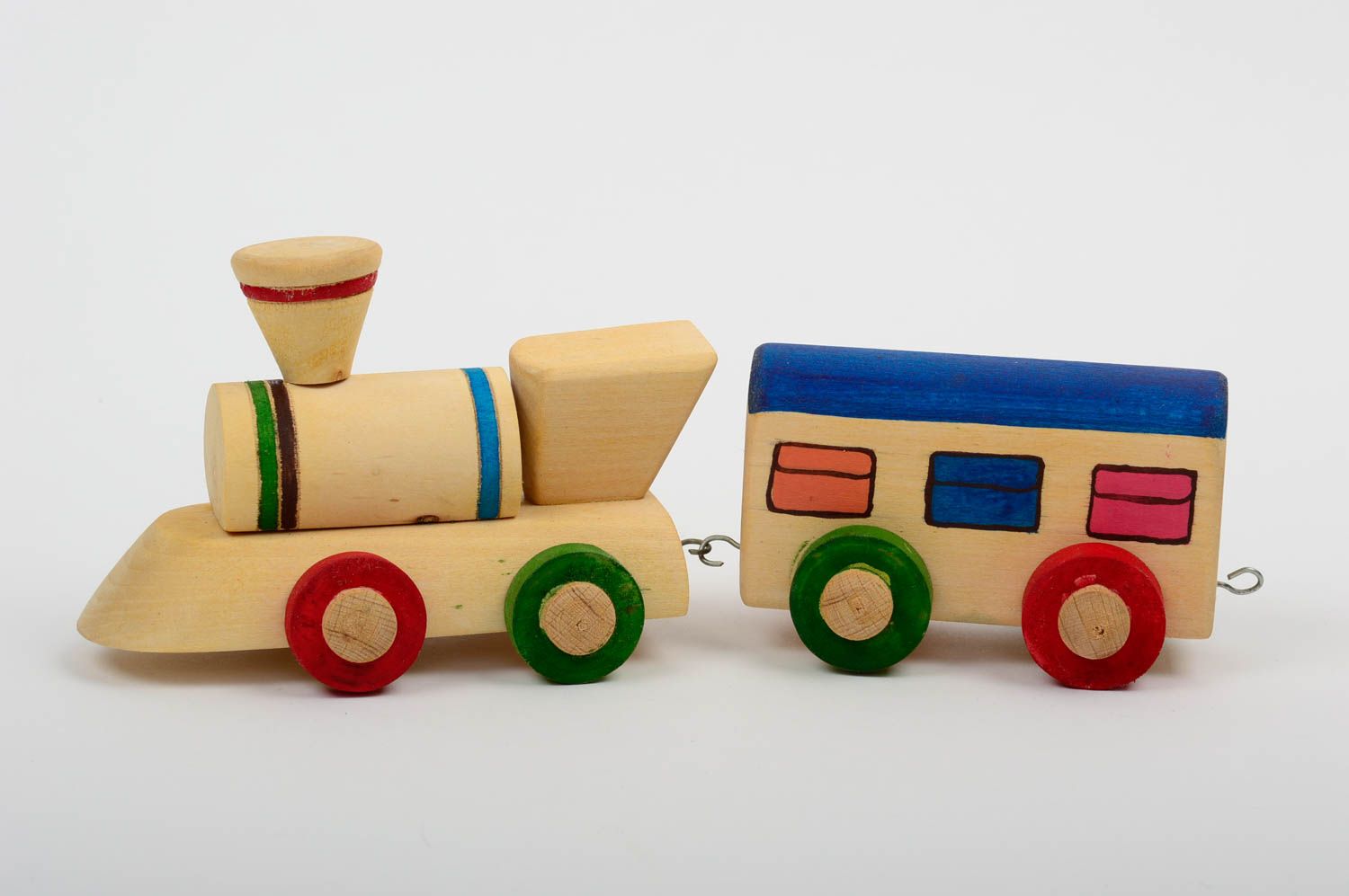 Handmade Deko Figur Kinder Spielzeug Holz Dekoration Designer Geschenk Zug foto 1