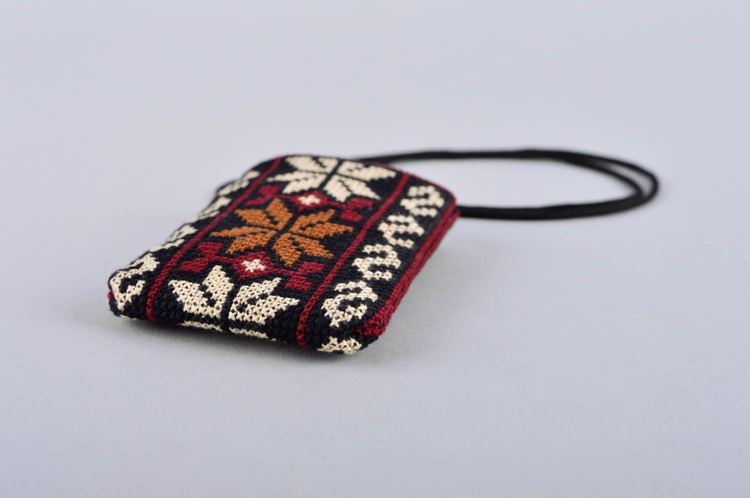 Tasche für Handy handgefertigt Deko Accessoire stilvoll Geschenk für Mädchen foto 3