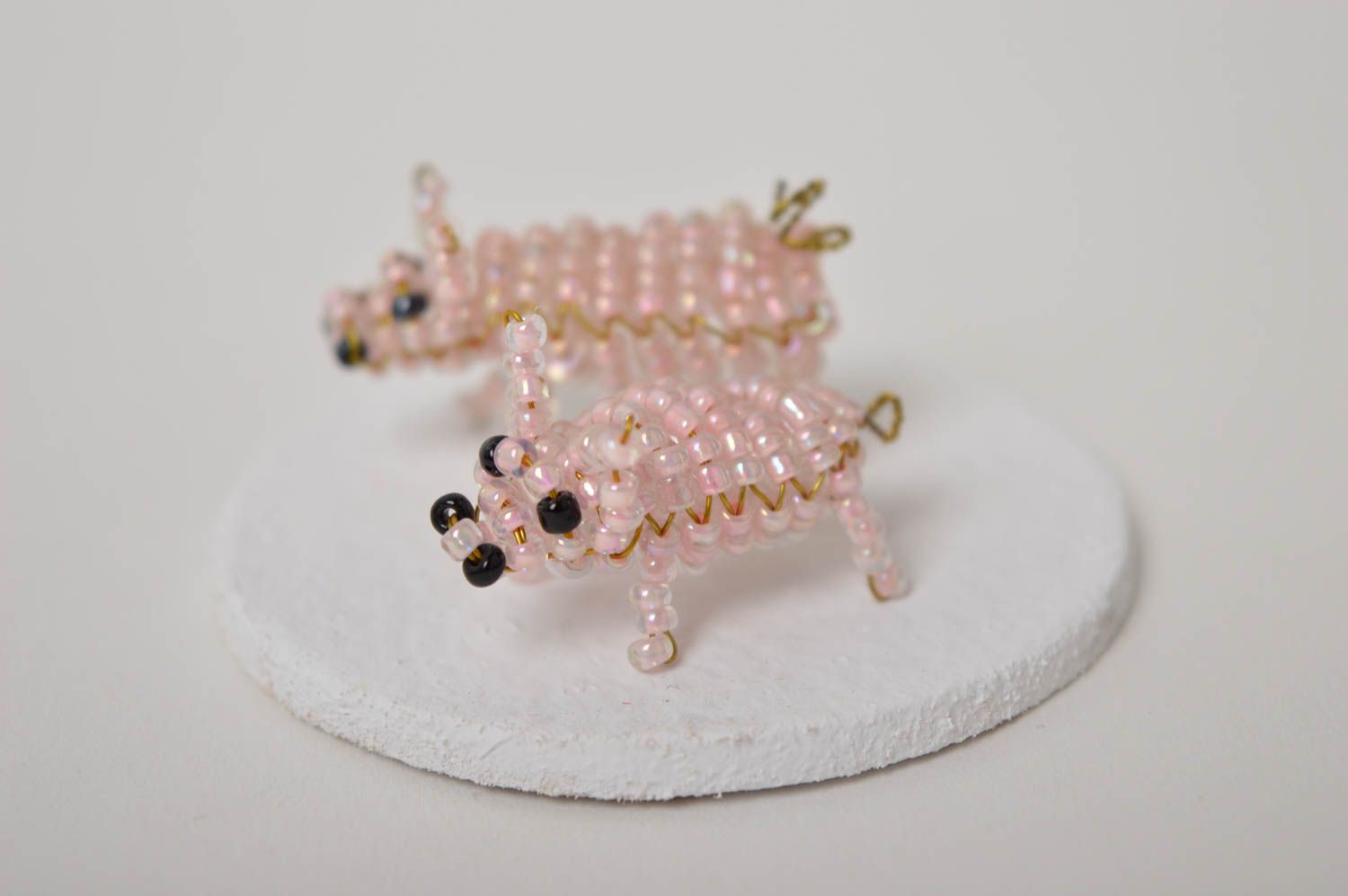 Handmade collectible figurines beaded animal figurines unique gifts kids gifts photo 3