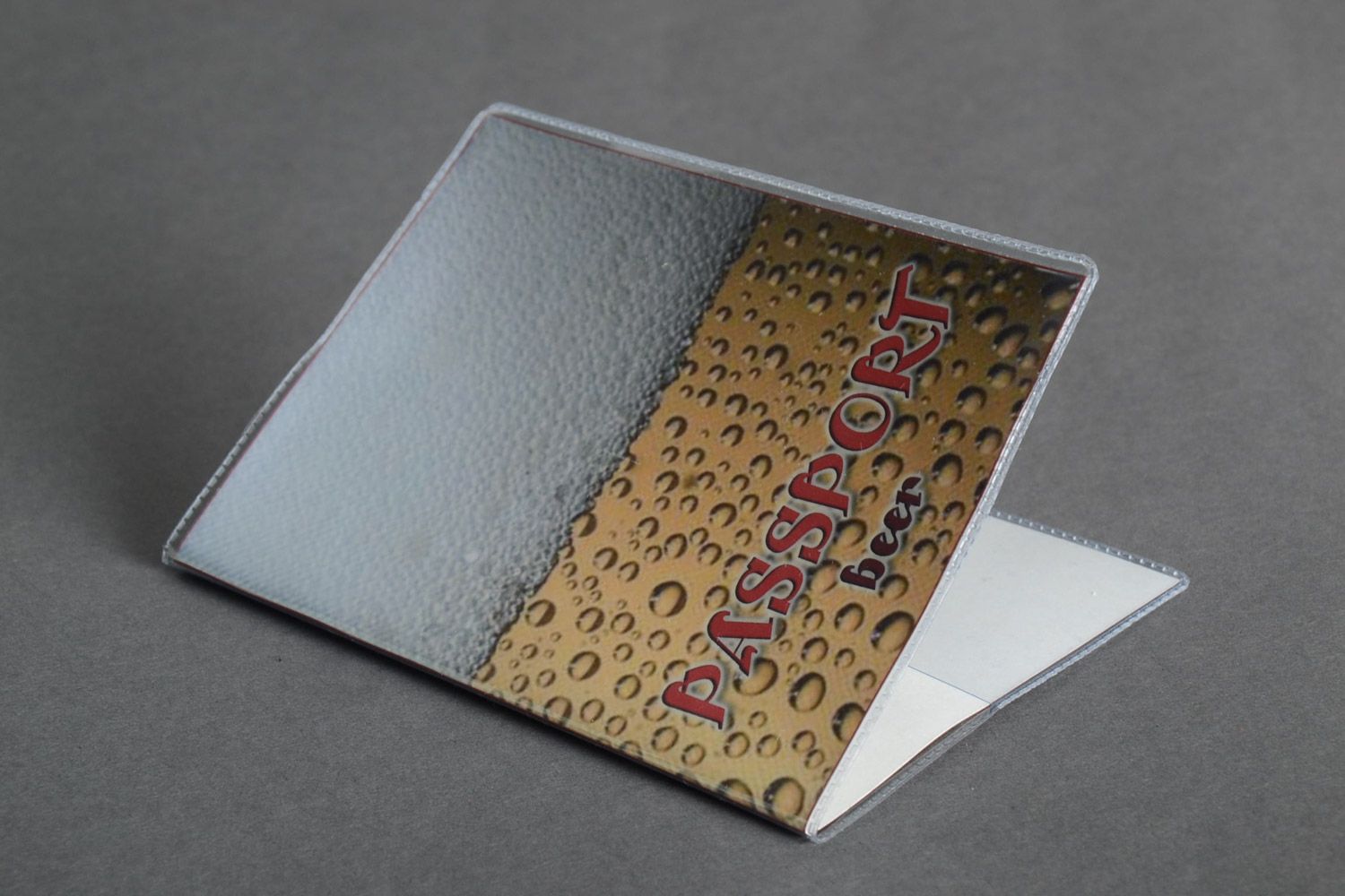 Originelle handmade Passhülle mit Motiv aus Kunststoff Geschenk foto 2