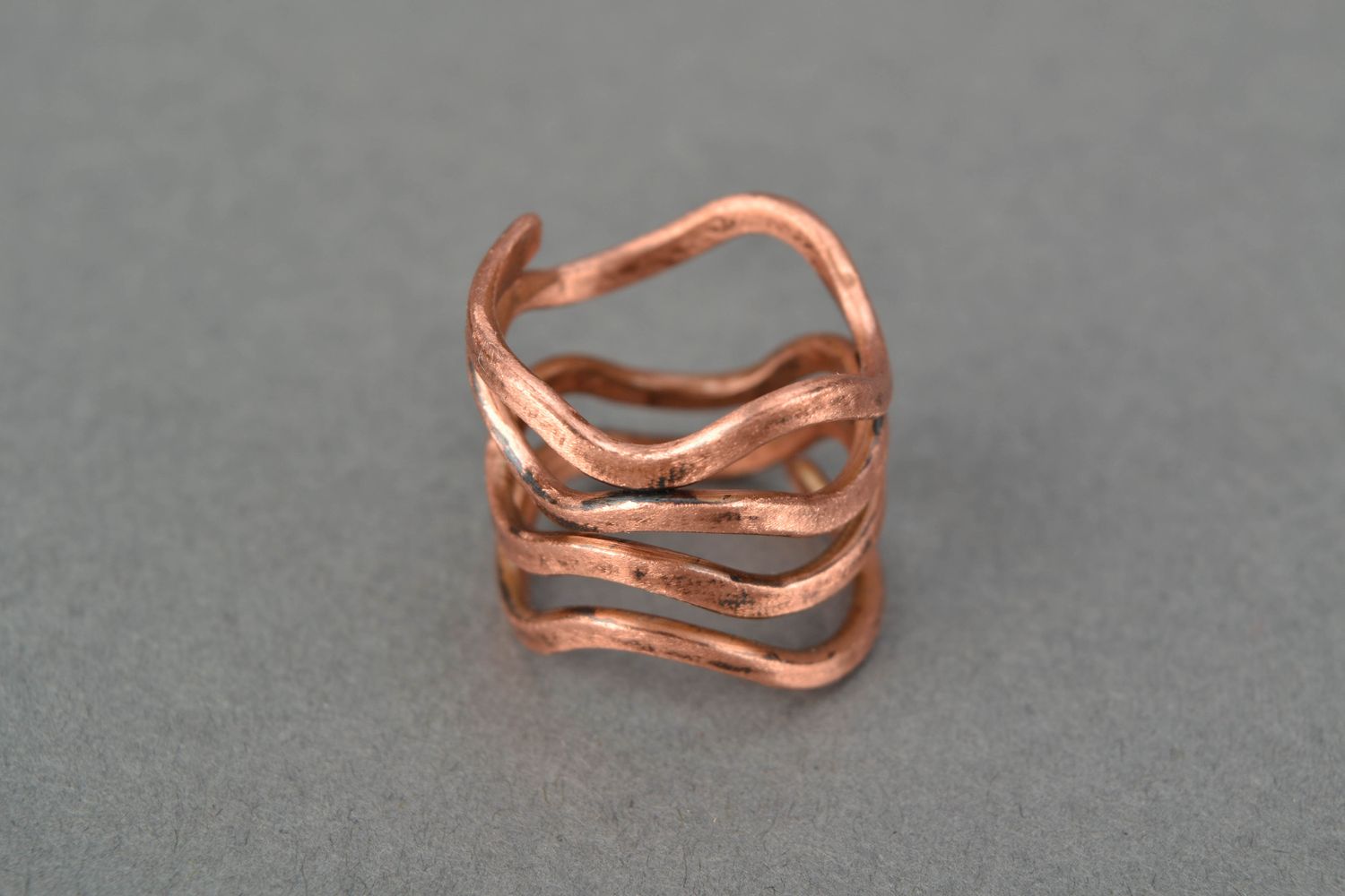 Wire wrap copper ring photo 4