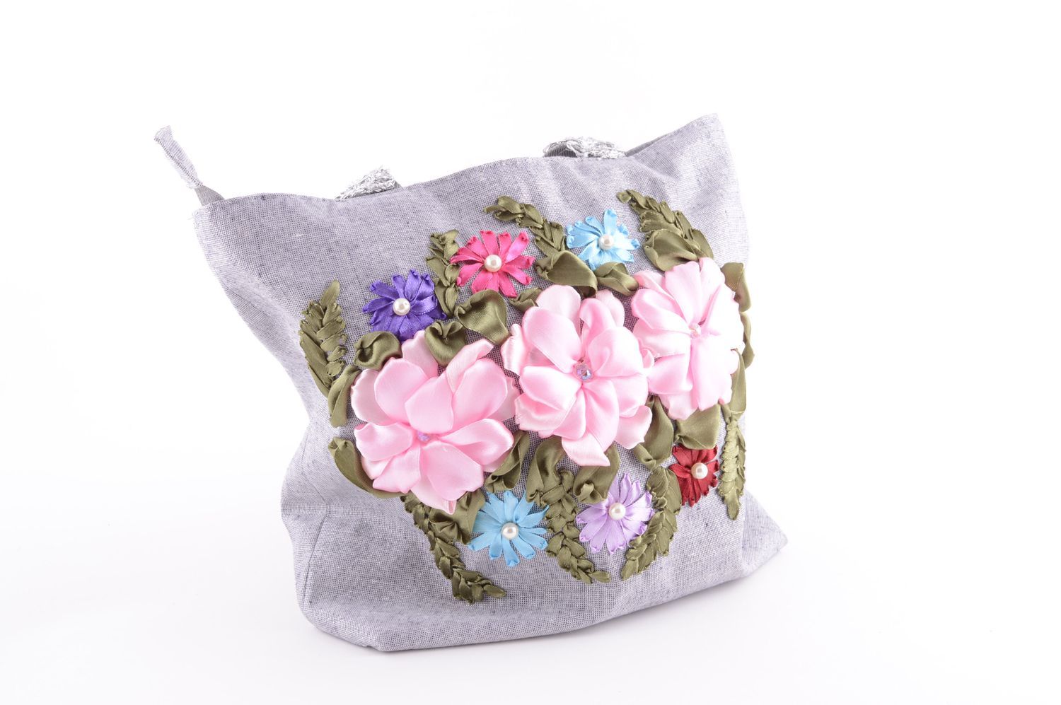 Handmade Stoff Tragetasche Designer Tasche Damen Accessoire Geschenk für Damen foto 1