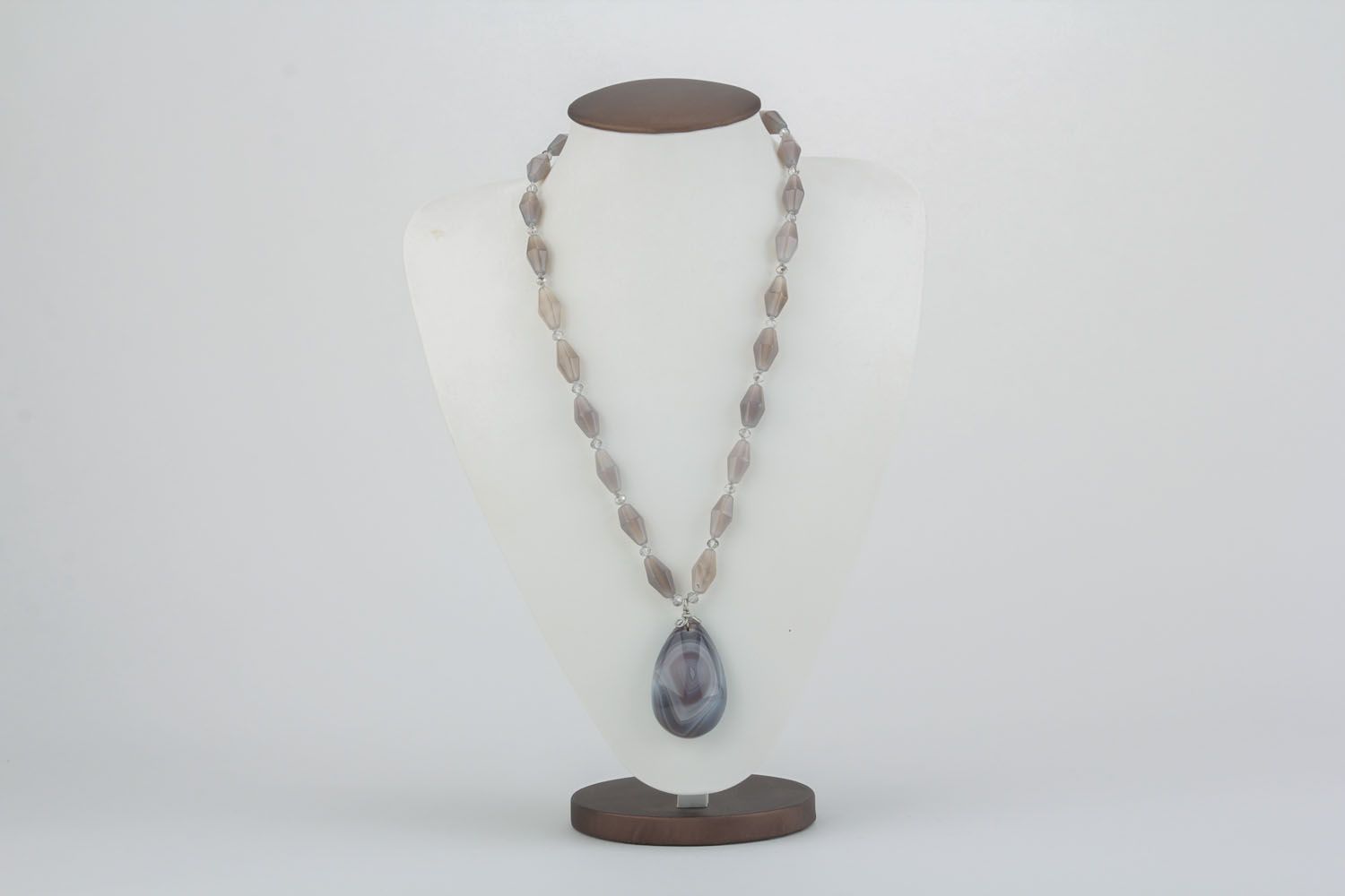 Agate necklace photo 3