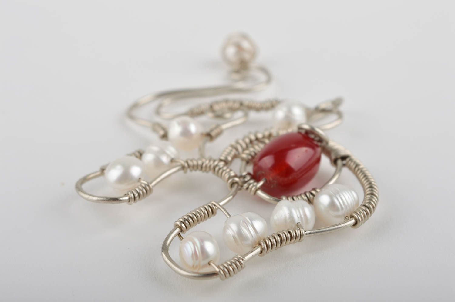 Handmade metal jewelry pendant necklace charm necklace designer accessories photo 4