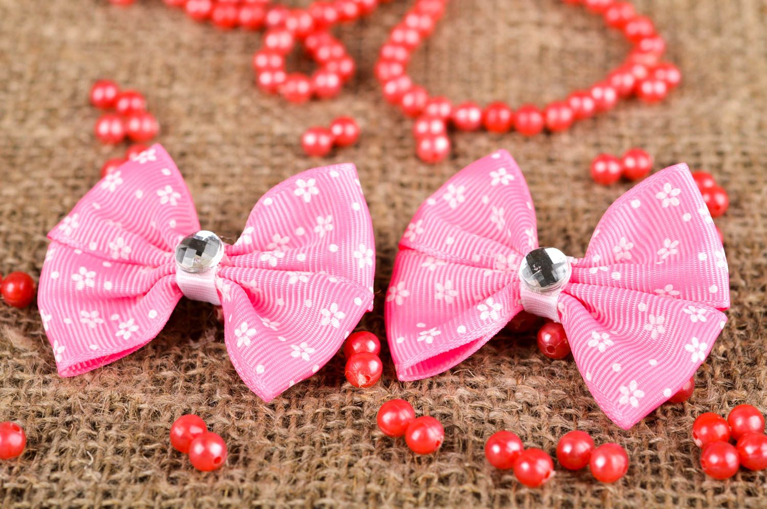 Pinzas de pelo artesanales accesorios para niñas regalos originales Lacitos foto 1