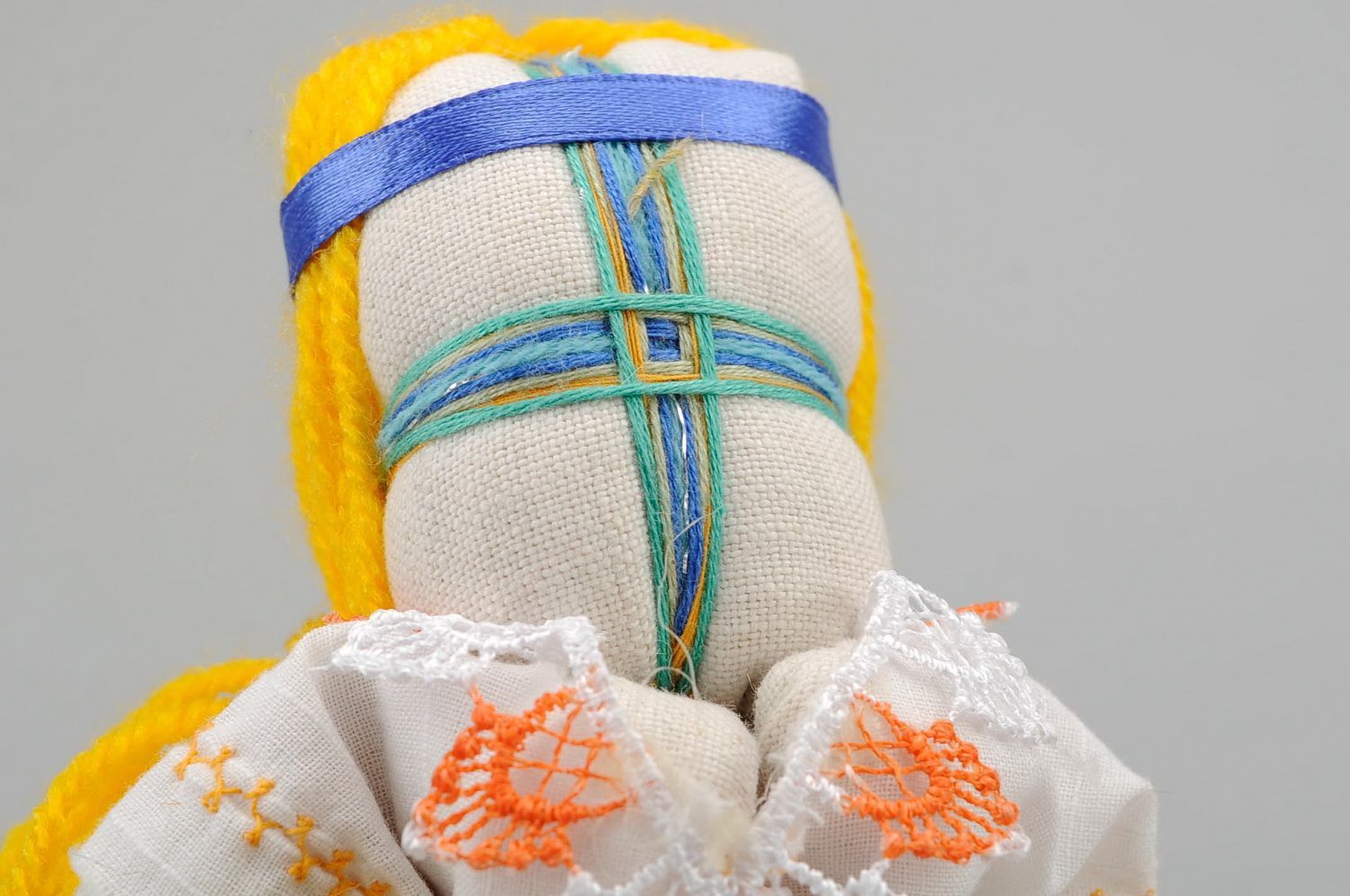 Motanka-poupée ethnique en tissu faite main  photo 5