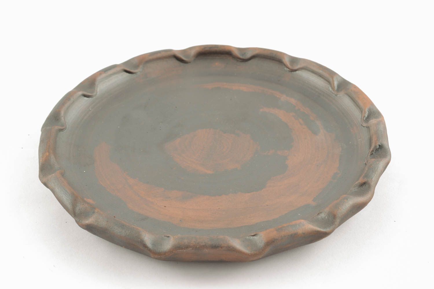 Ceramic plate kilned with milk photo 2