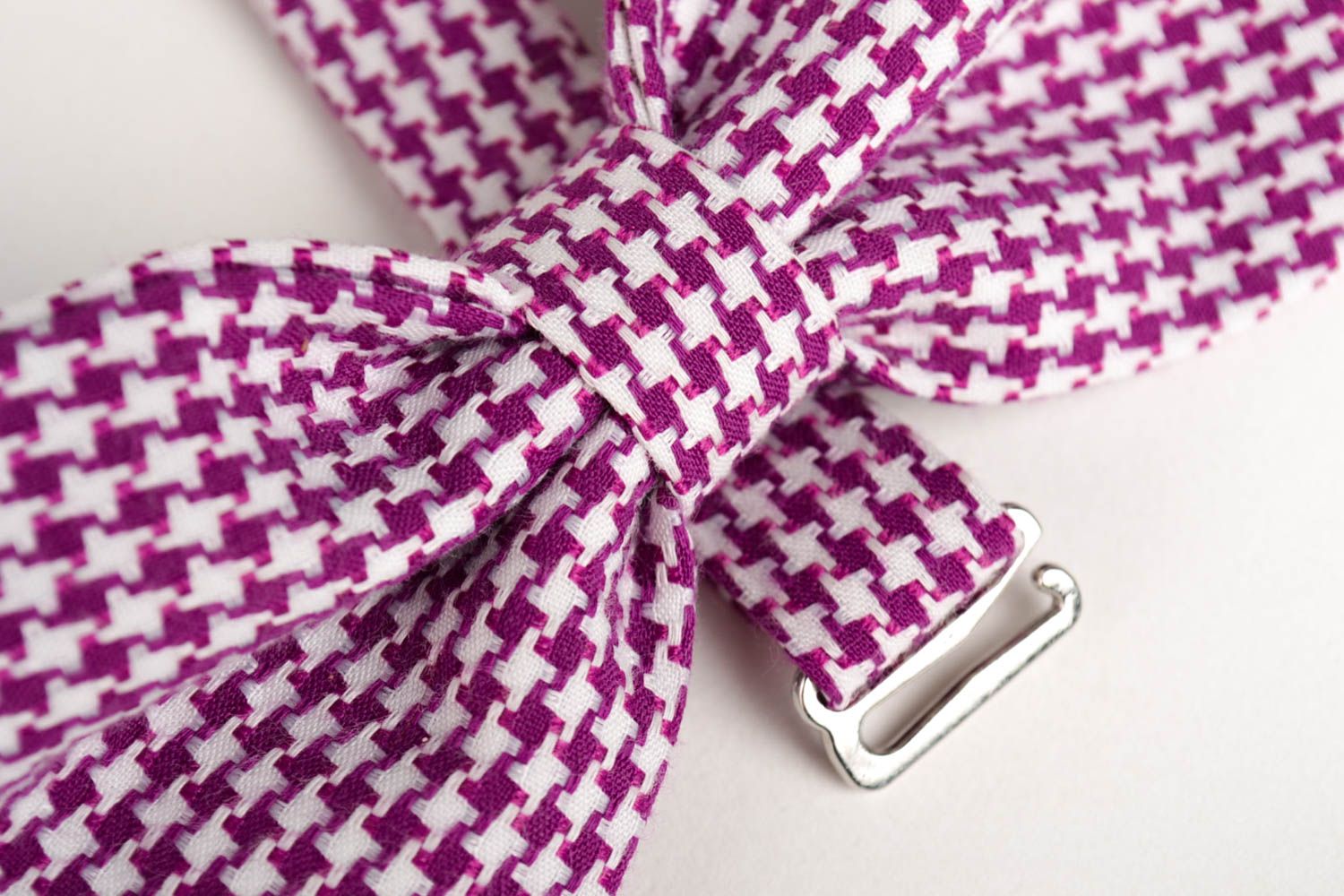 Corbata de lazo artesanal pajarita moderna con estampado accesorio unisex foto 4
