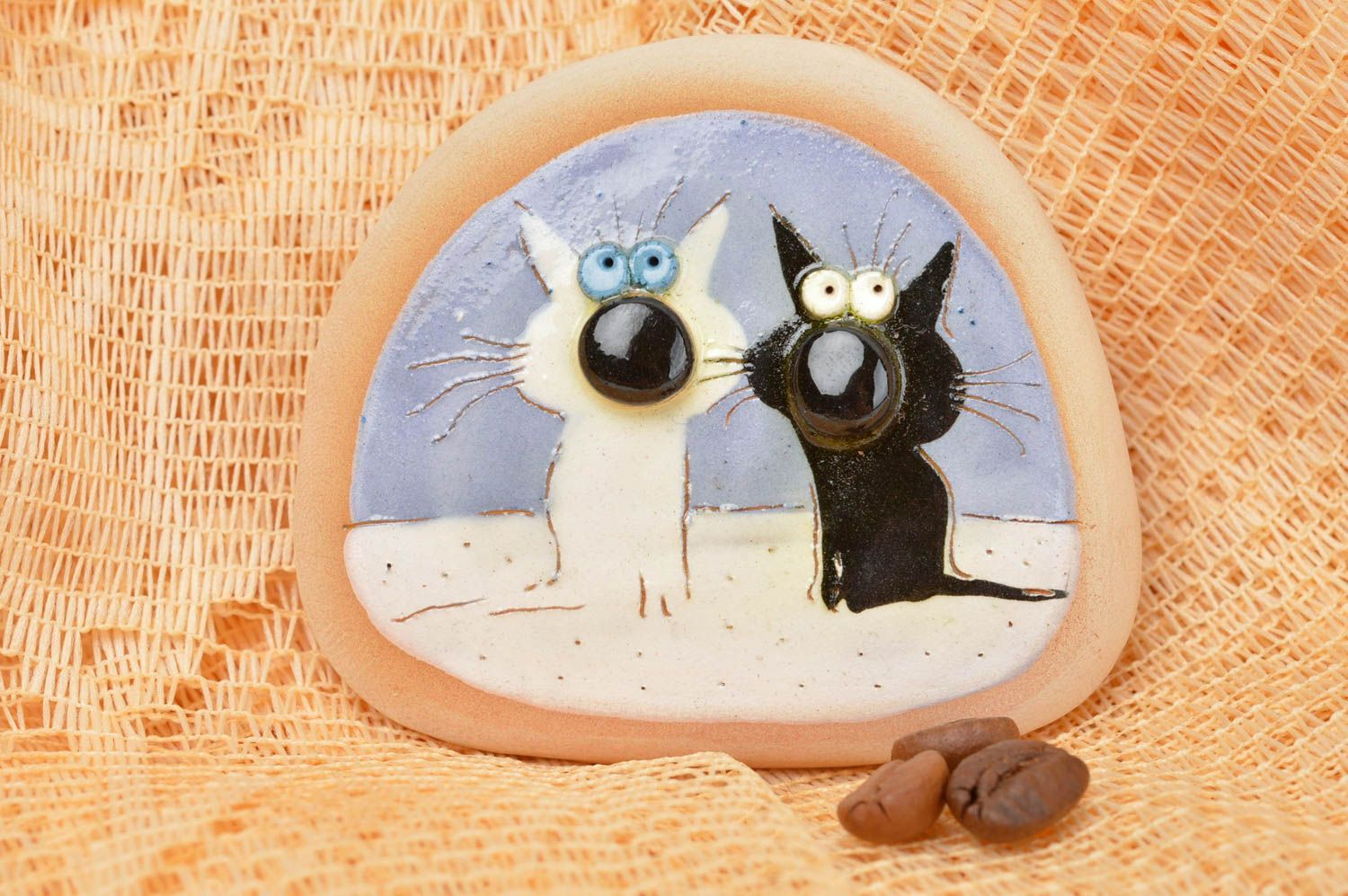 Beautiful handmade fridge magnet funny clay magnets home decoration gift ideas photo 1