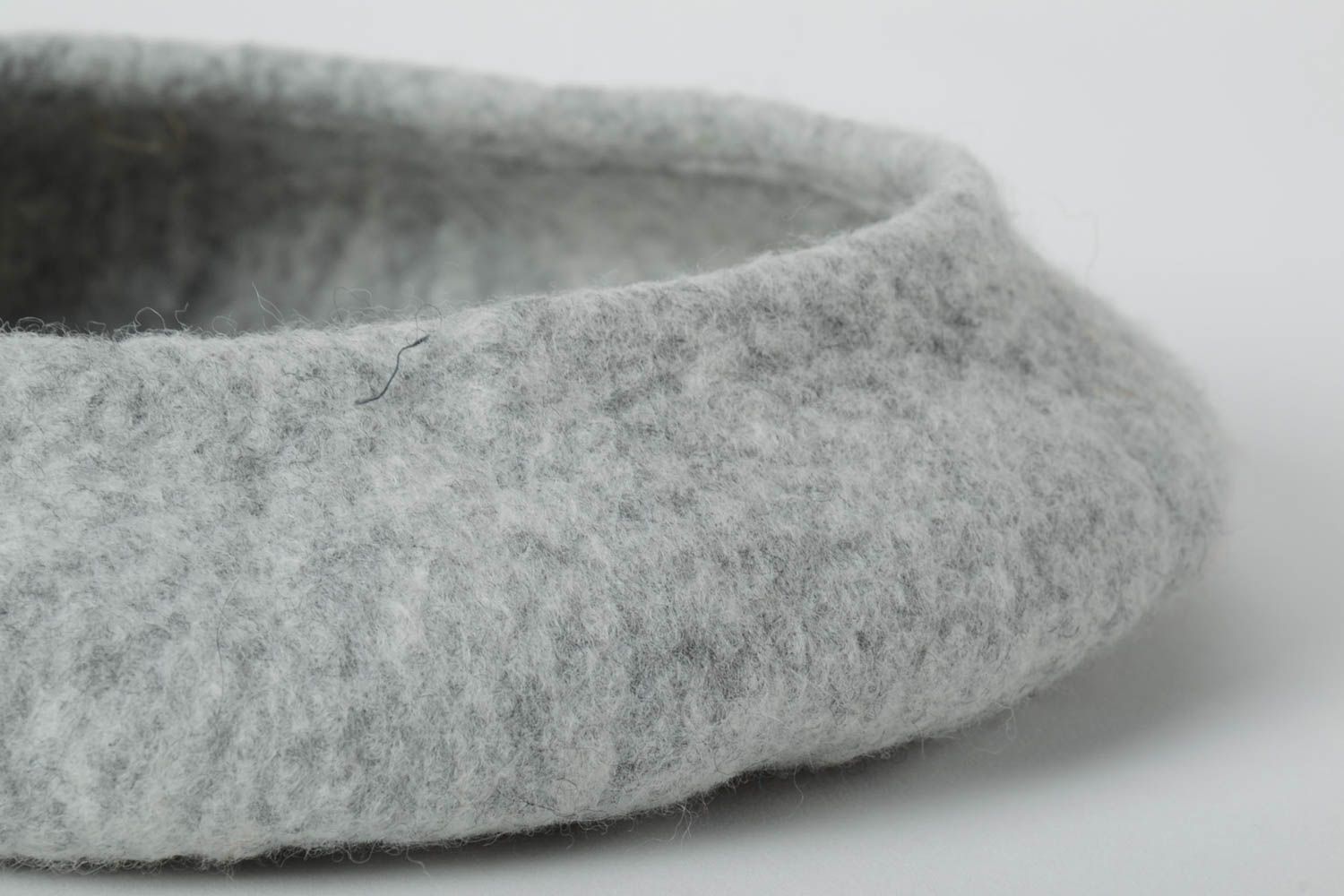 Beautiful handmade wool beret design felted wool hat fashion accessories photo 5