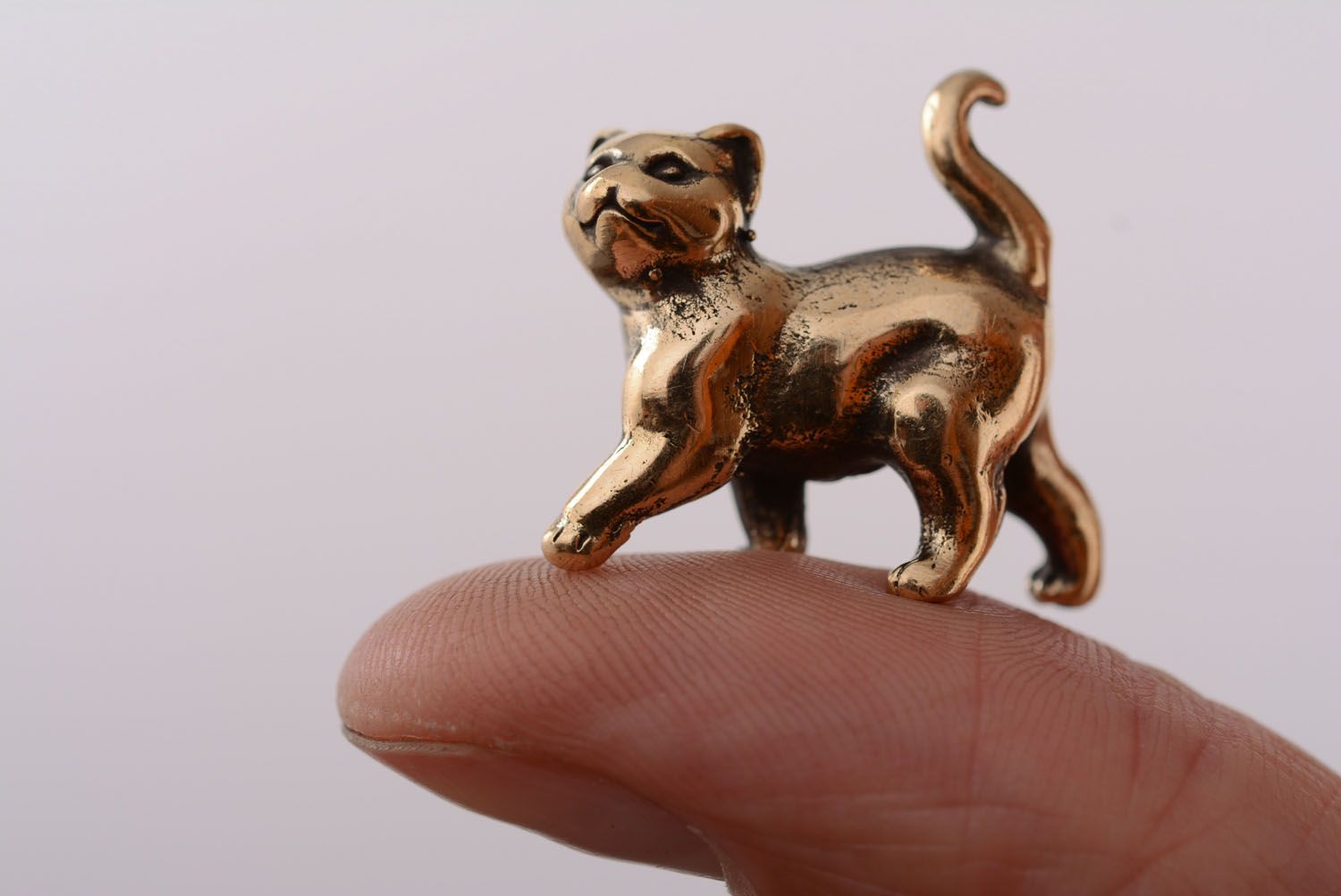 Bronze figurine Cute Cat photo 3