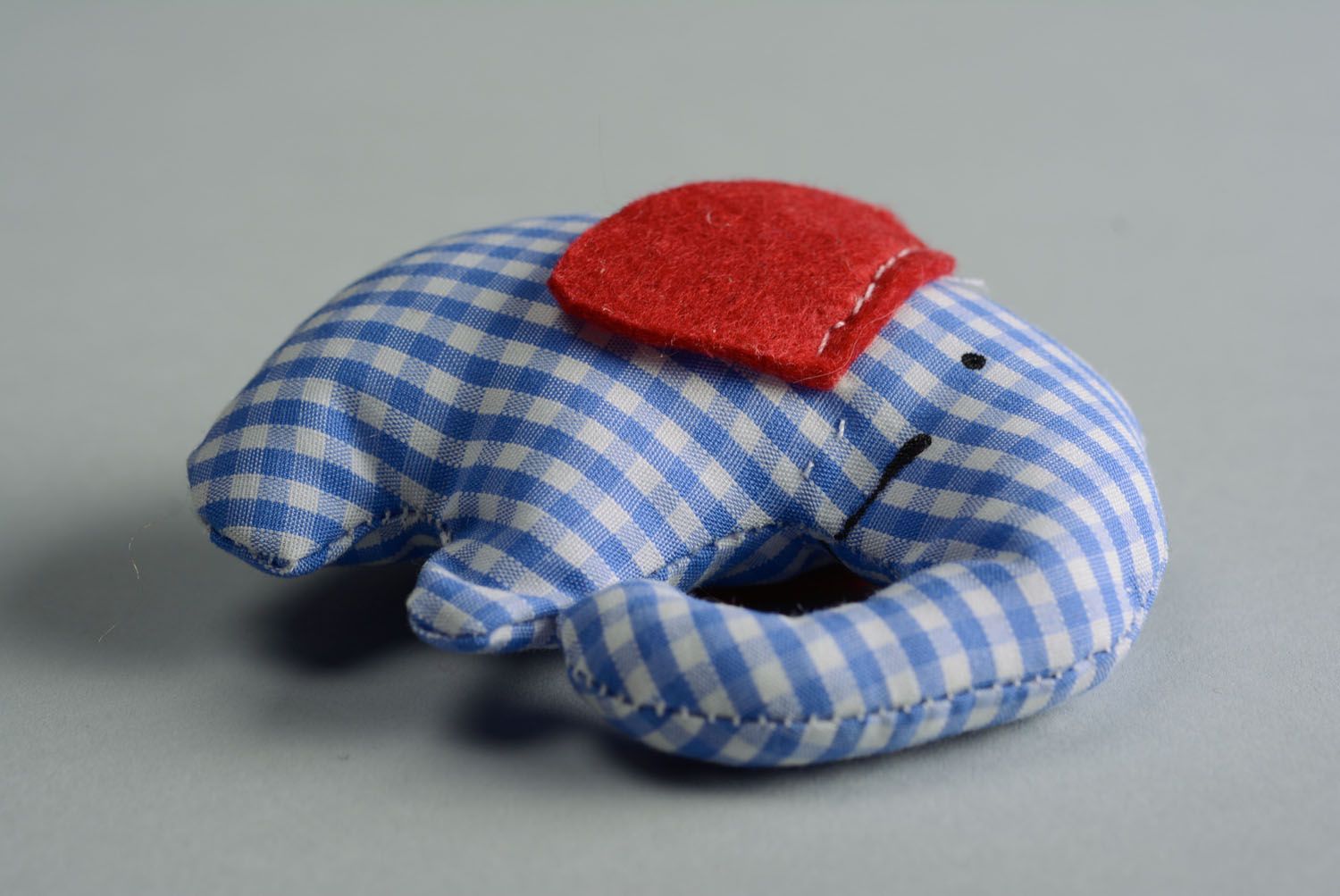 Textile toy Checkered Elephant photo 3