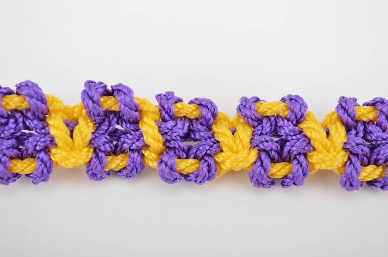 Браслет ручной работы браслет из шнурков плетеный стильный браслет двухцветный фото 4