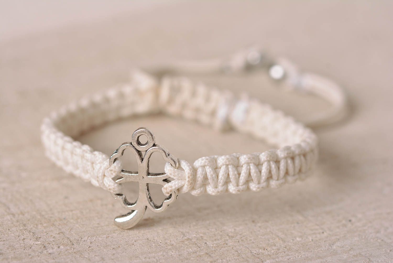 Unusual handmade bracelet designs woven cord bracelet artisan jewelry for girls photo 1