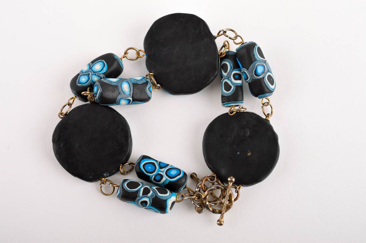 Handmade bracelet polymer clay designer jewelry flower jewelry womens bracelets photo 3