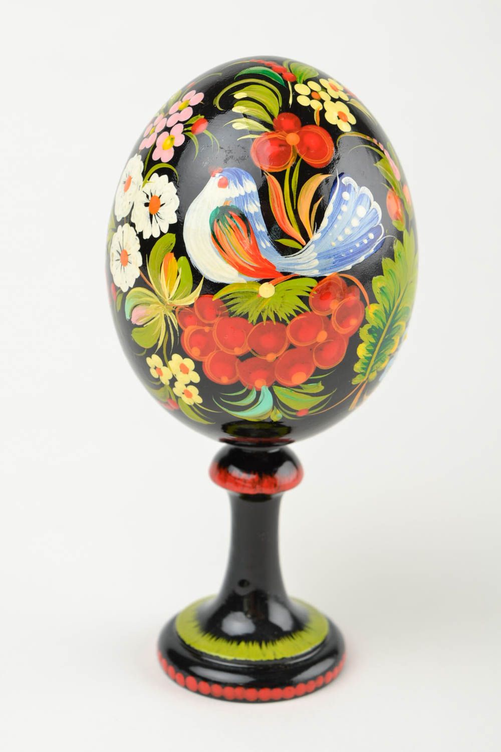 Huevo decorativo hecho a mano decoración de hogar regalo original para Pascua foto 3