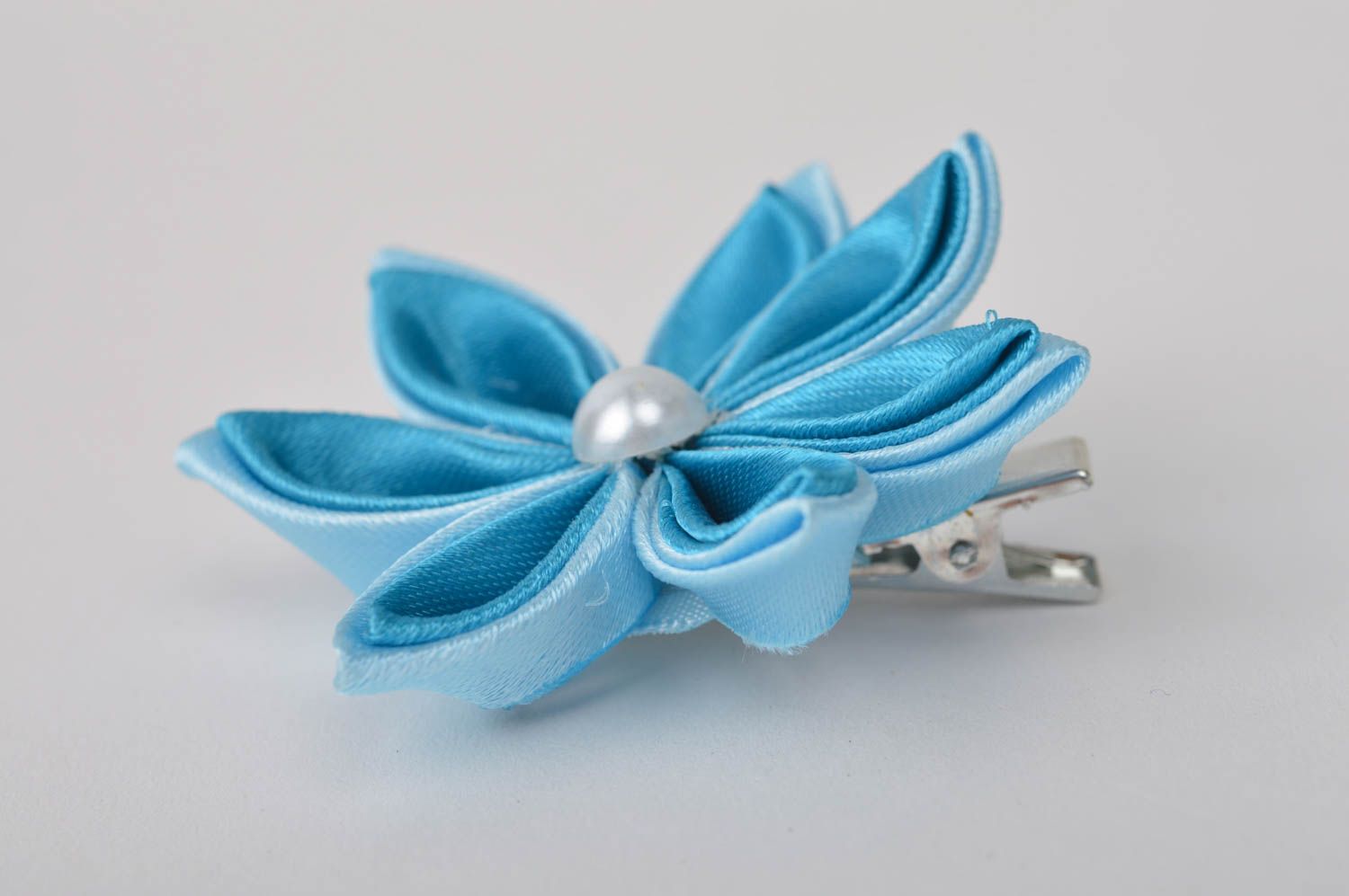 Handmade hair clip kanzashi flowers flower hair clip fashion accessories photo 3