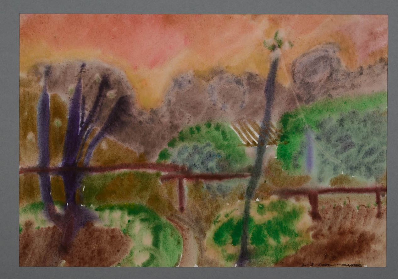 Watercolor painting Evening Shadows photo 1