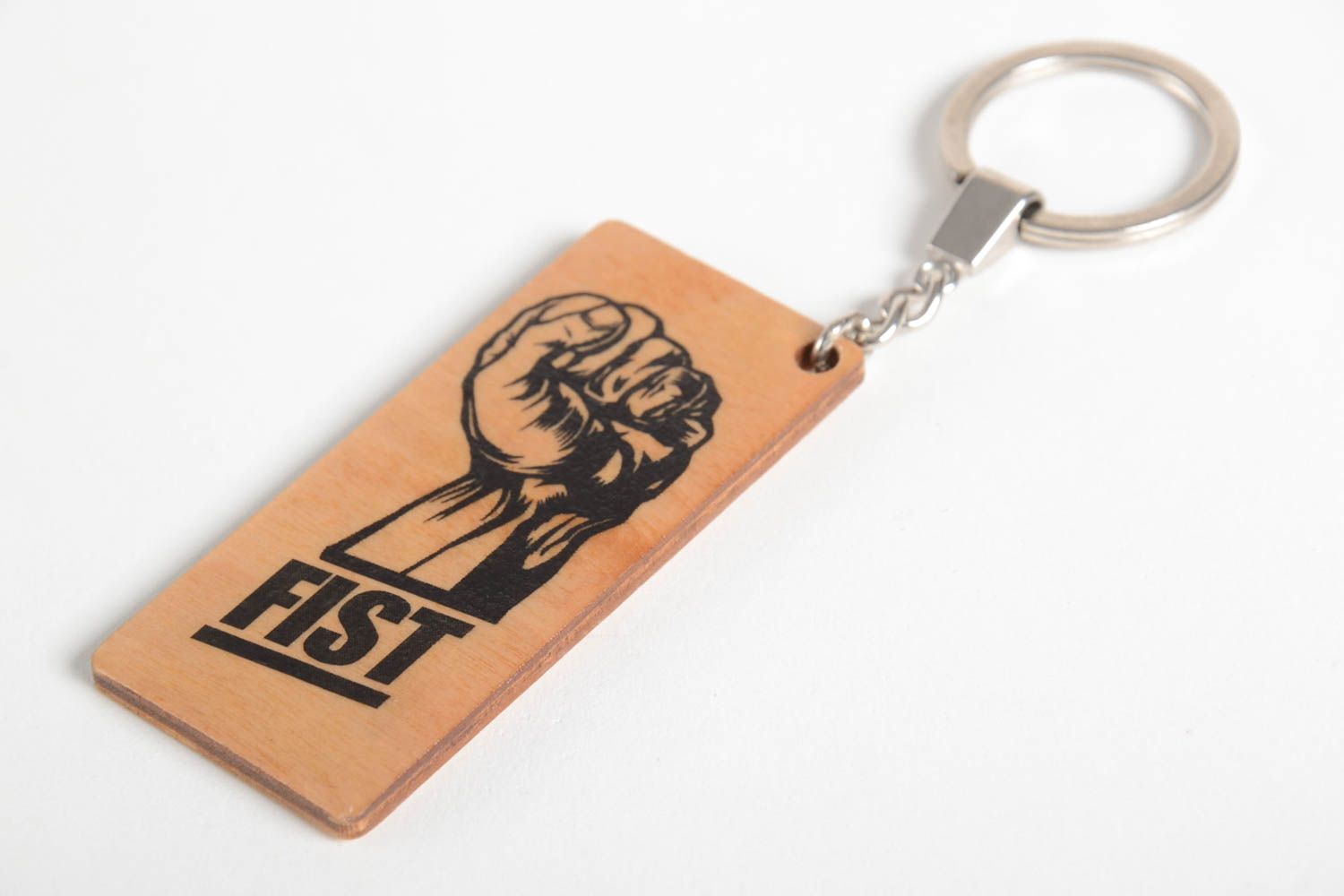 Schlüssel Schmuck Handmade Schlüssel Anhänger Designer Accessoire aus Holz schön foto 5