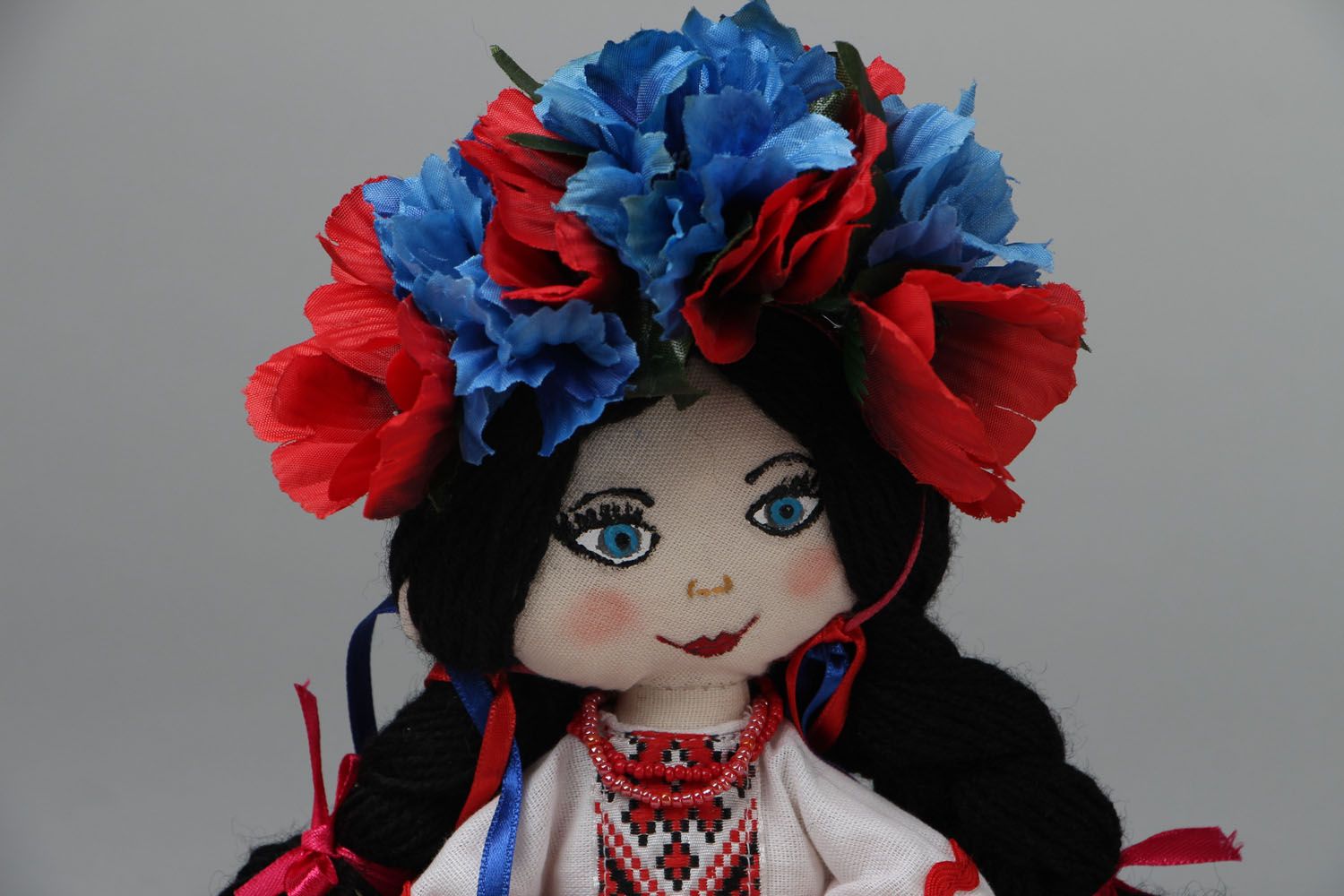 Текстильная кукла в украинском стиле фото 2