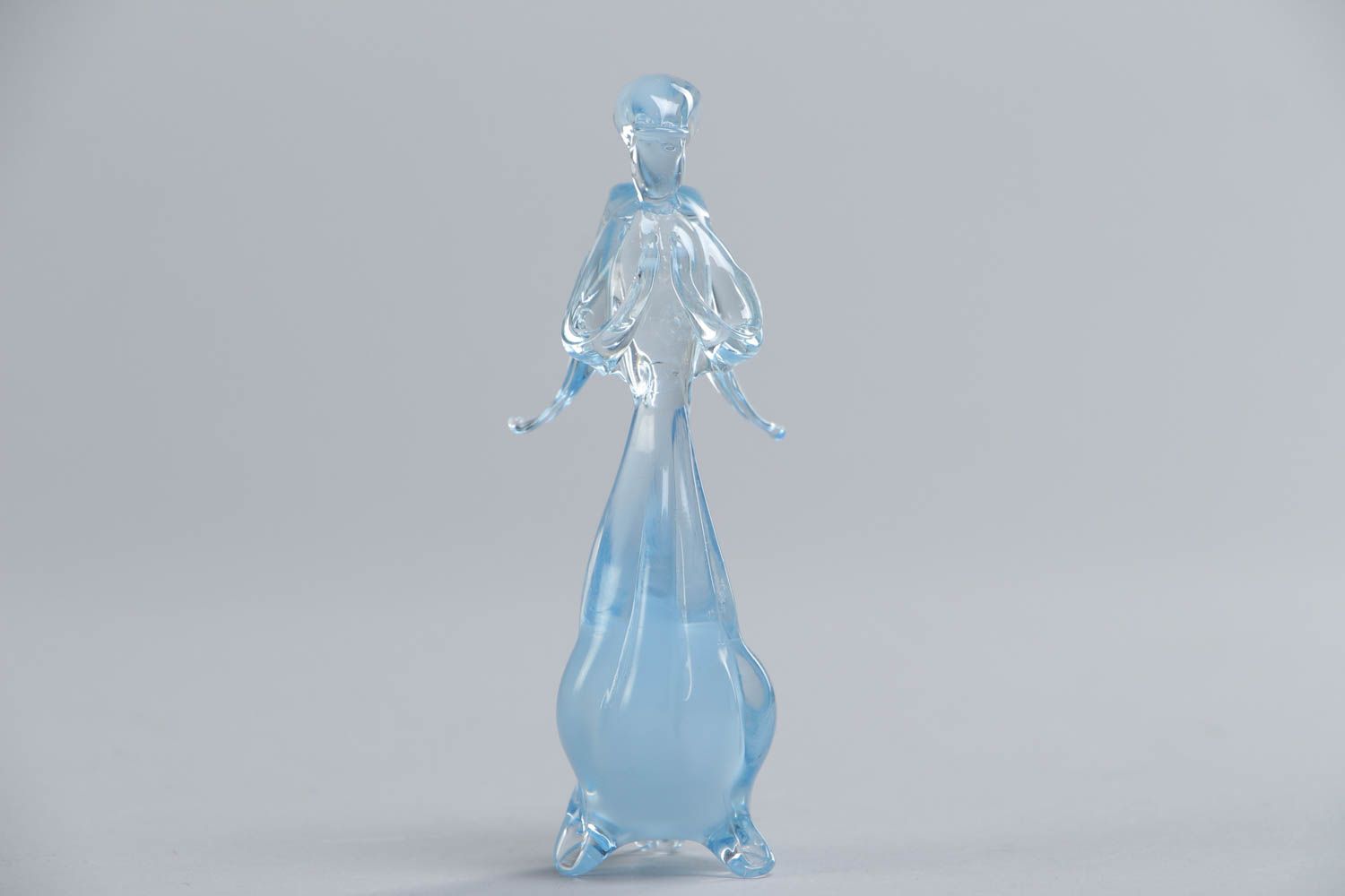 Schöne kleine handmade Engel Figur aus Glas in Lampwork Technik foto 2