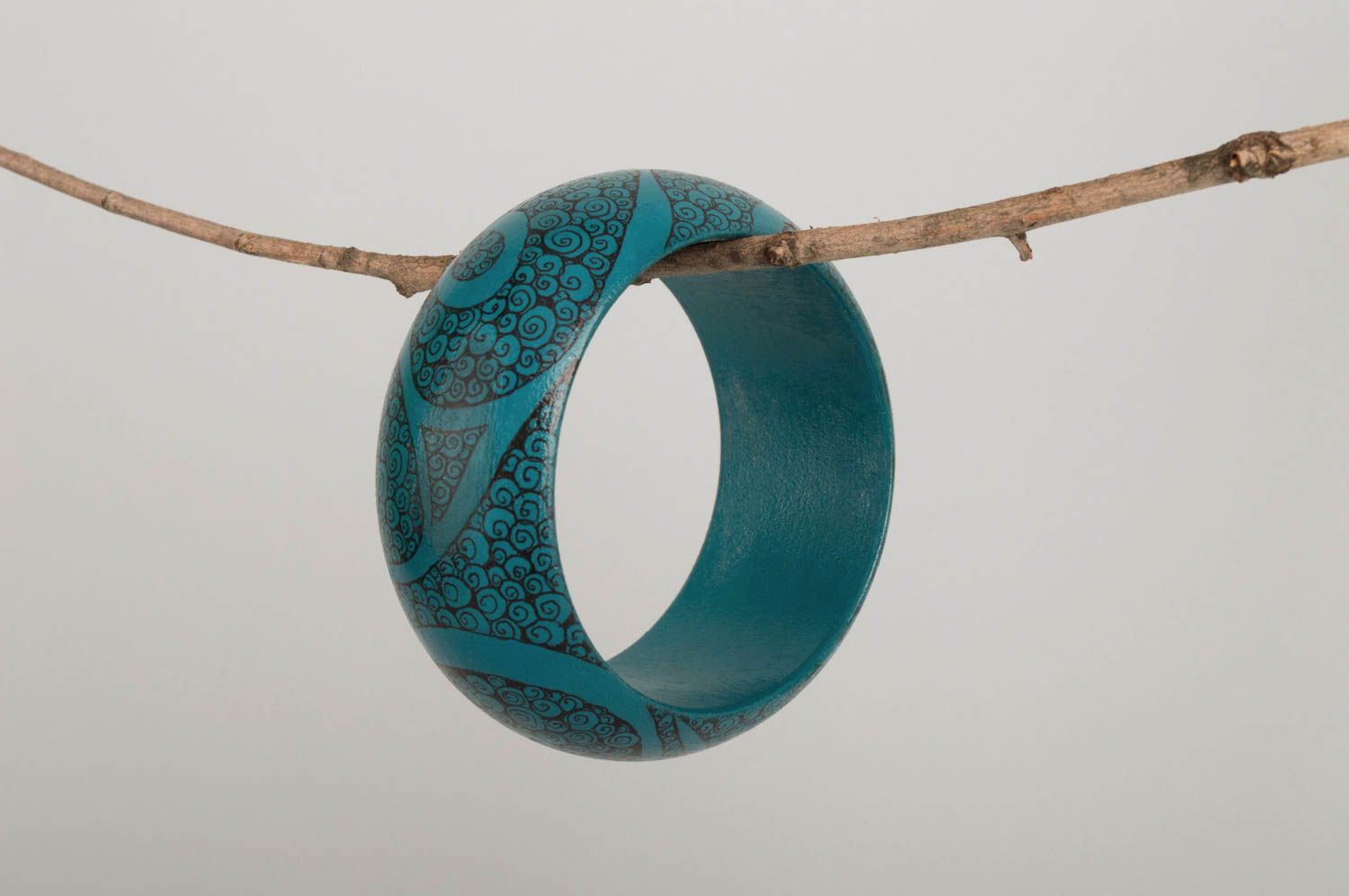Браслет ручной работы широкий браслет дизайнерское украшение браслет из дерева фото 7