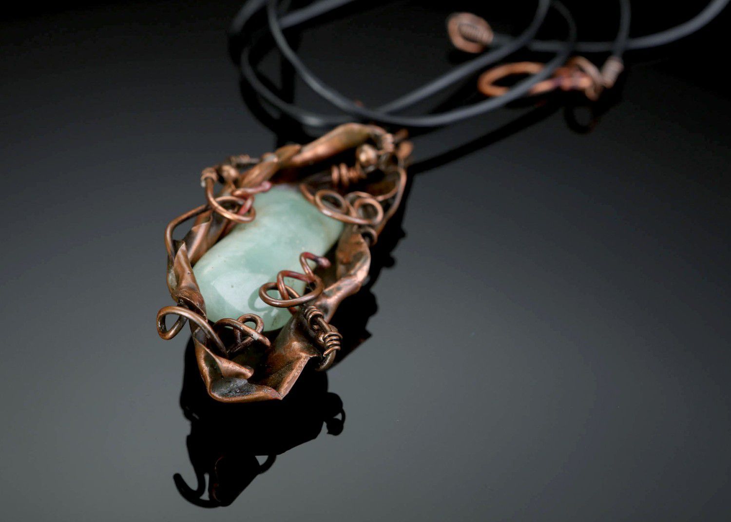 Pendant with chrysoprase Fulfillment of Wishes photo 4