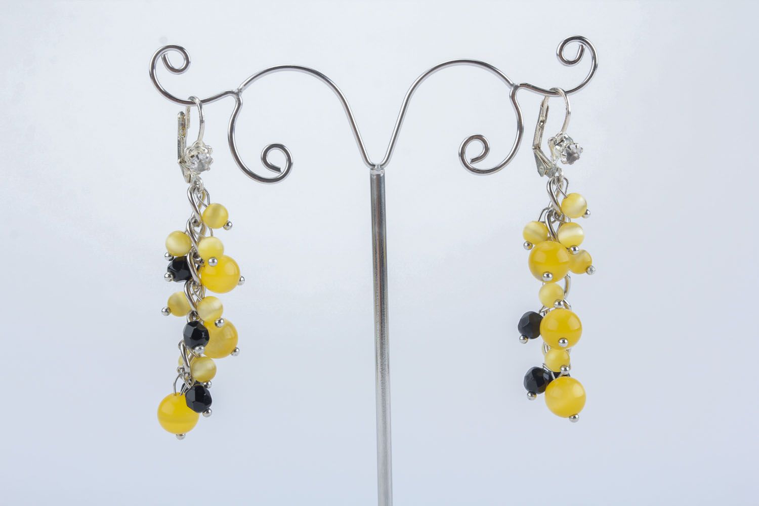 Earrings made of natural stones photo 2