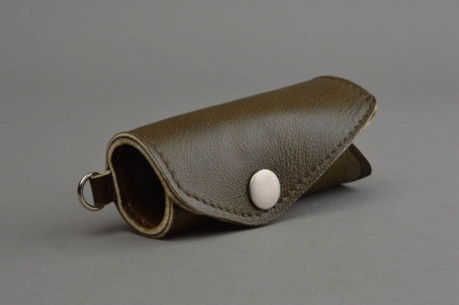 Unusual handmade leather key case designer key purse leather goods ideas photo 2