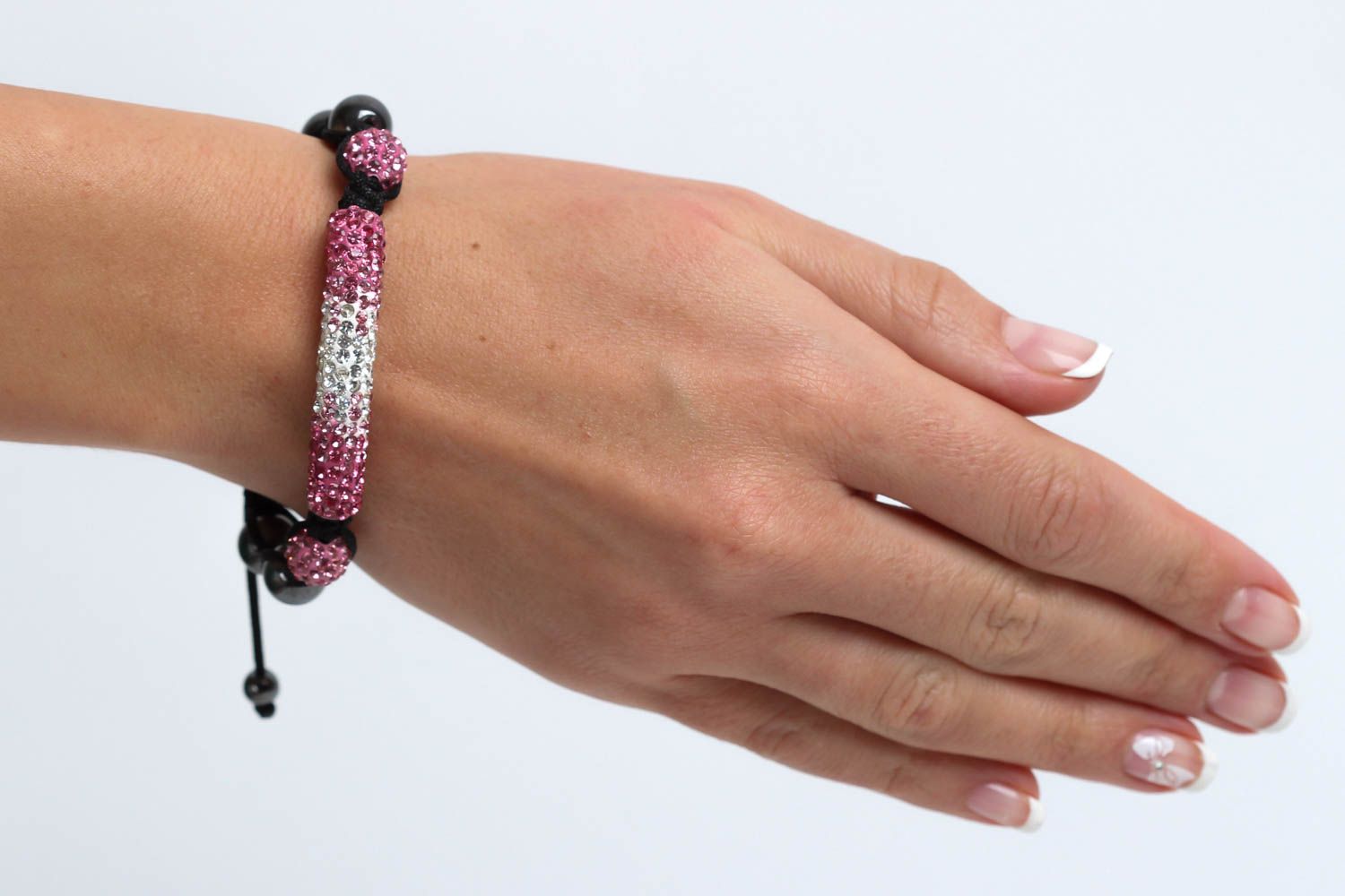 Handmade bracelet with beads stylish designer bracelet woven bracelet for girls photo 5