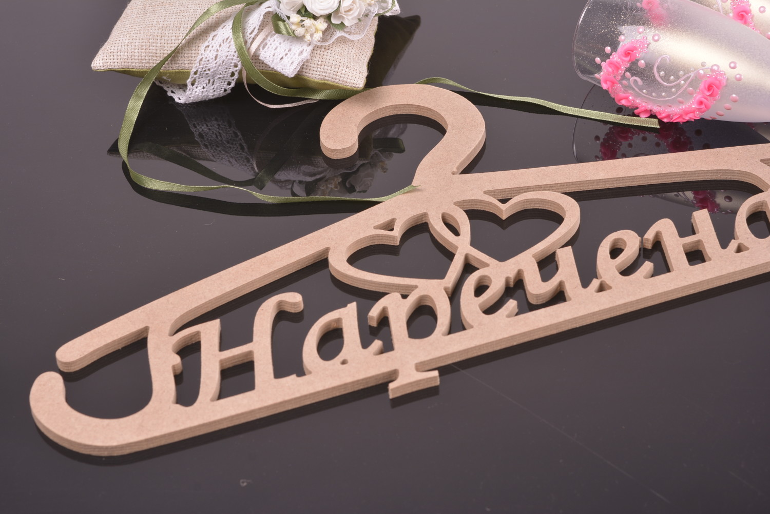 Handmade wooden hanger home accessories interior ideas wedding hanger photo 2