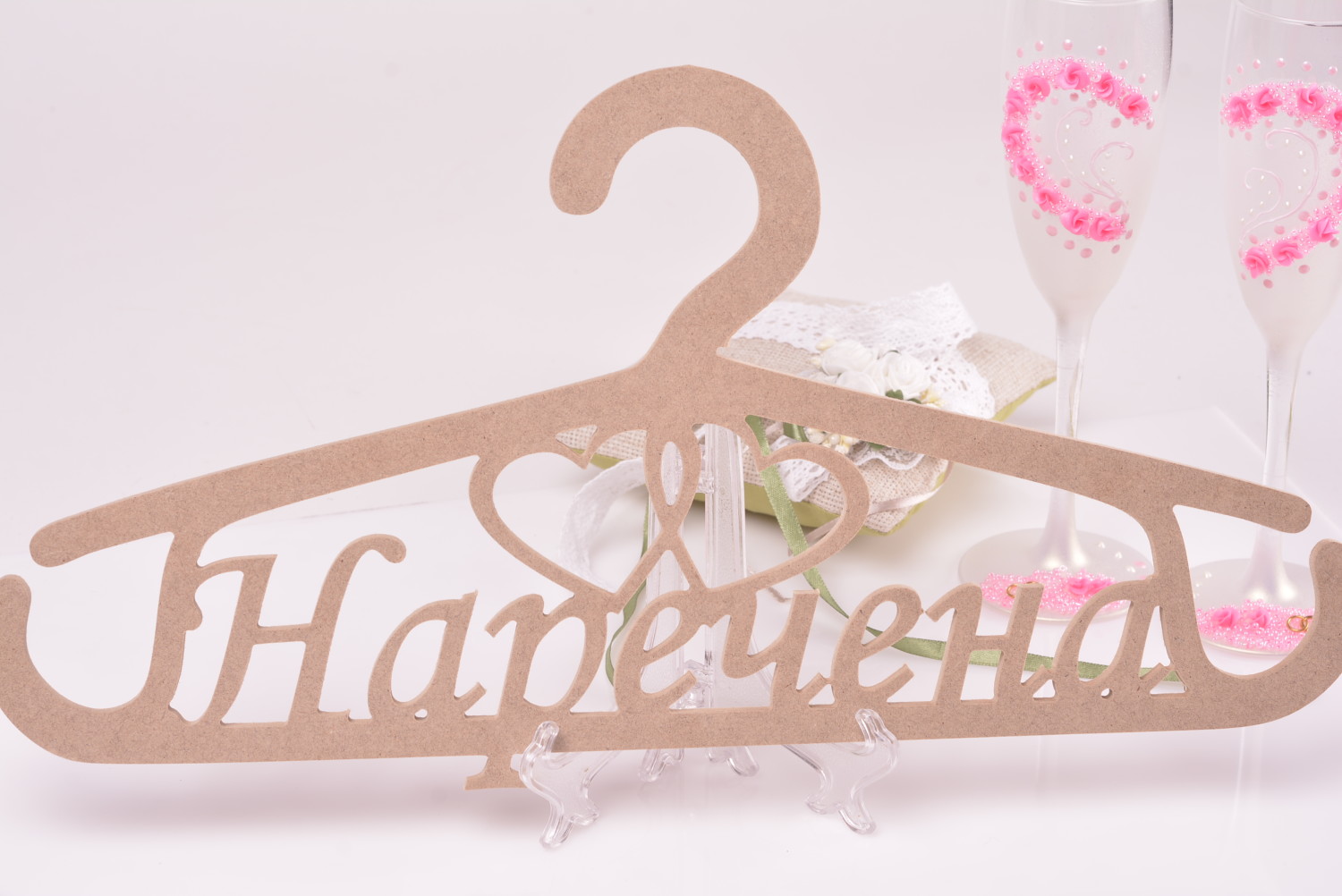 Handmade wooden hanger home accessories interior ideas wedding hanger photo 3