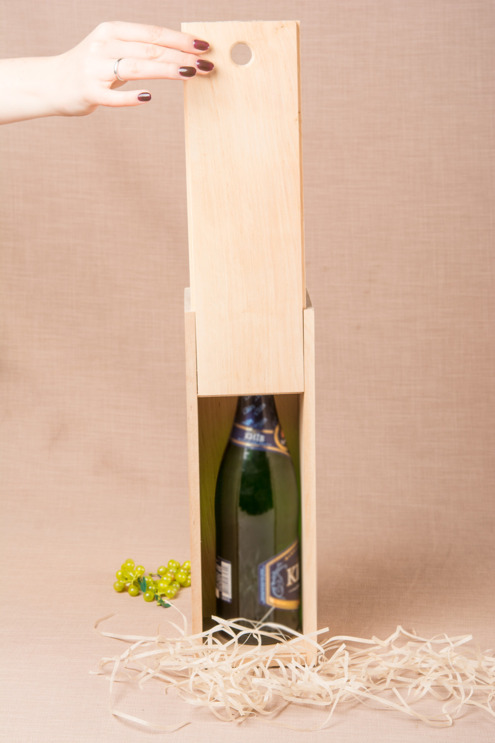 Handmade wooden box designer box for bottles kitchen decor wooden box photo 2