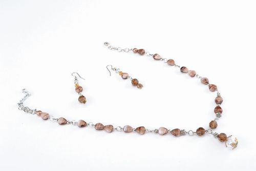 Glass jewelry set - MADEheart.com