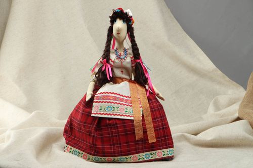 Teapot warmer in the shape of doll Ukrainian Girl - MADEheart.com