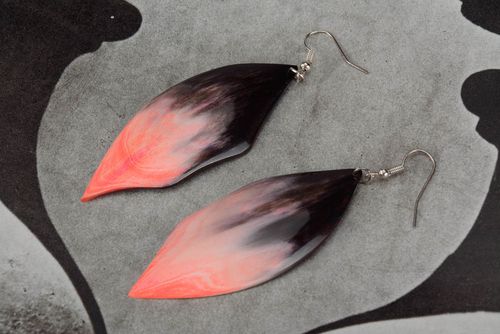 Long leaves-earrings - MADEheart.com