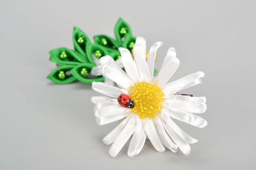 Grampo de cabelo de fitas de cetim  - MADEheart.com